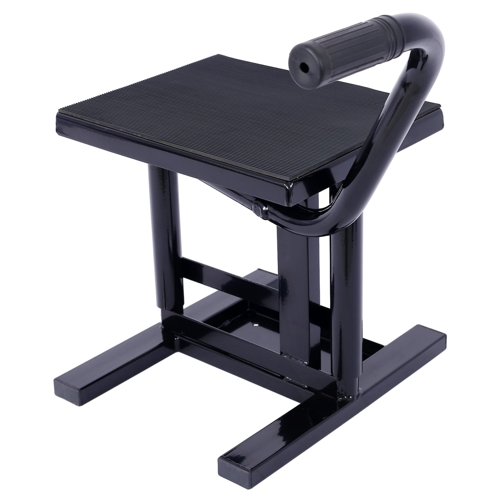Elevador de motocicletas y soportes para motocicleta de tierra Kahomvis, soporte de gato de elevación de acero con altura ajustable de 11-16.5 pulgadas y capacidad de carga de 330 libras. Resistente y duradero en acero negro.