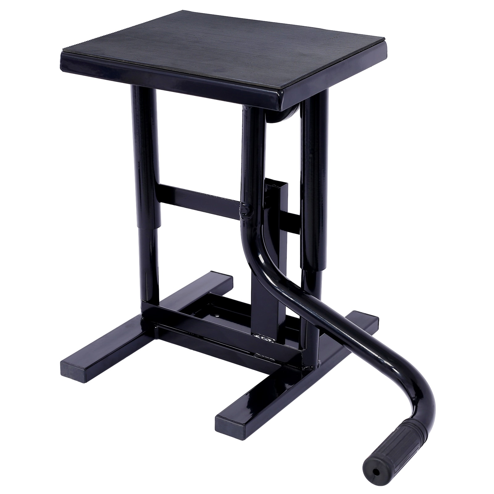 Elevador de motocicletas y soportes para motocicleta de tierra Kahomvis, soporte de gato de elevación de acero con altura ajustable de 11-16.5 pulgadas y capacidad de carga de 330 libras. Resistente y duradero en acero negro.