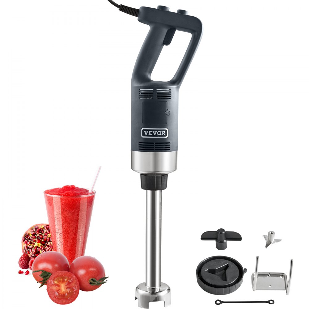 VEVOR Commercial Immersion Blender, 750W 12" Heavy Duty Hand Mixer, Variable Speed Kitchen Stick Mixer with 304 Stainless Steel Blade, Multi-Purpose Portable Mixer for Soup, Smoothie, Puree, Baby Food - ZXSCJBQYCBSDJVG6KV1