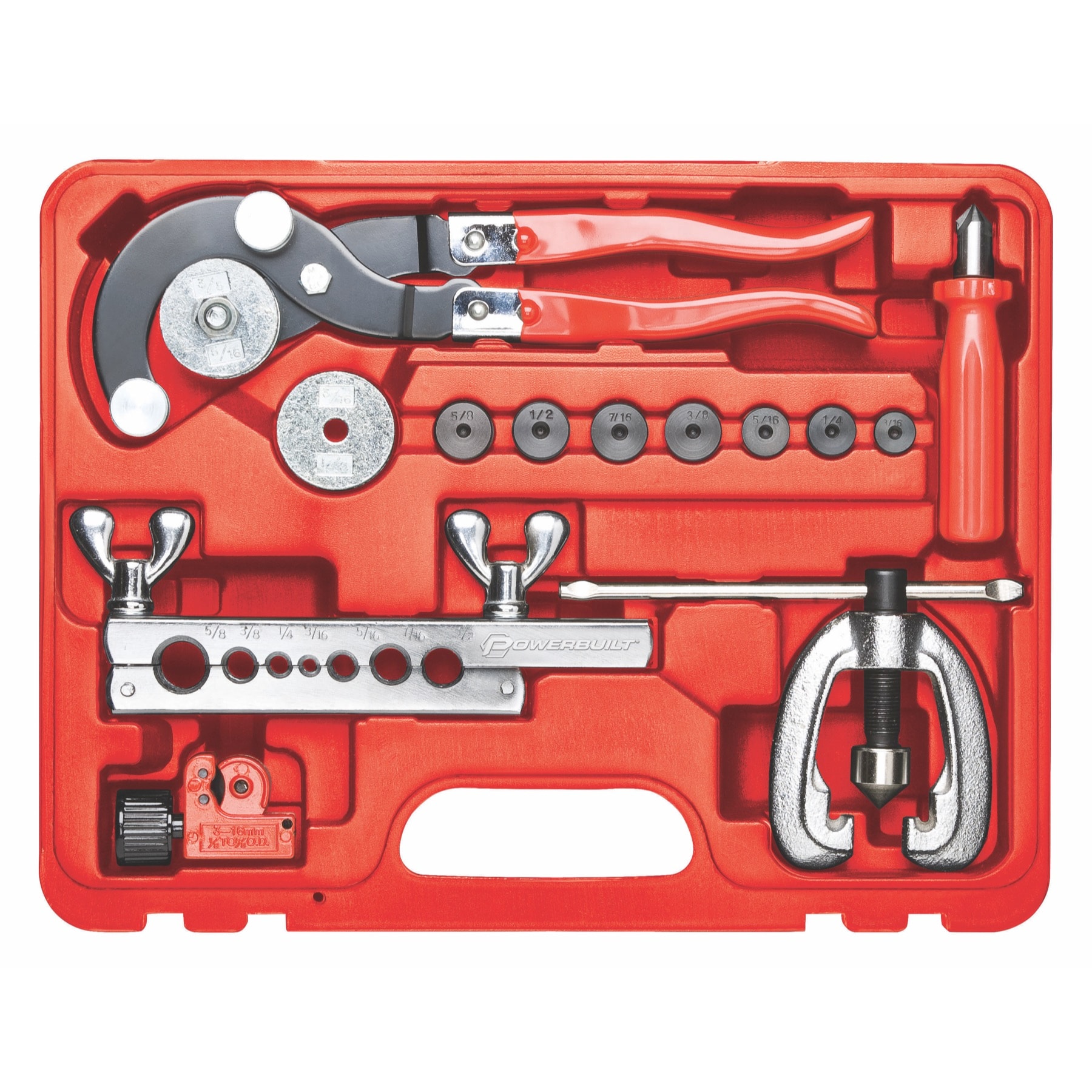 Set de herramientas para servicio de tuberías automotrices Powerbuilt 948006