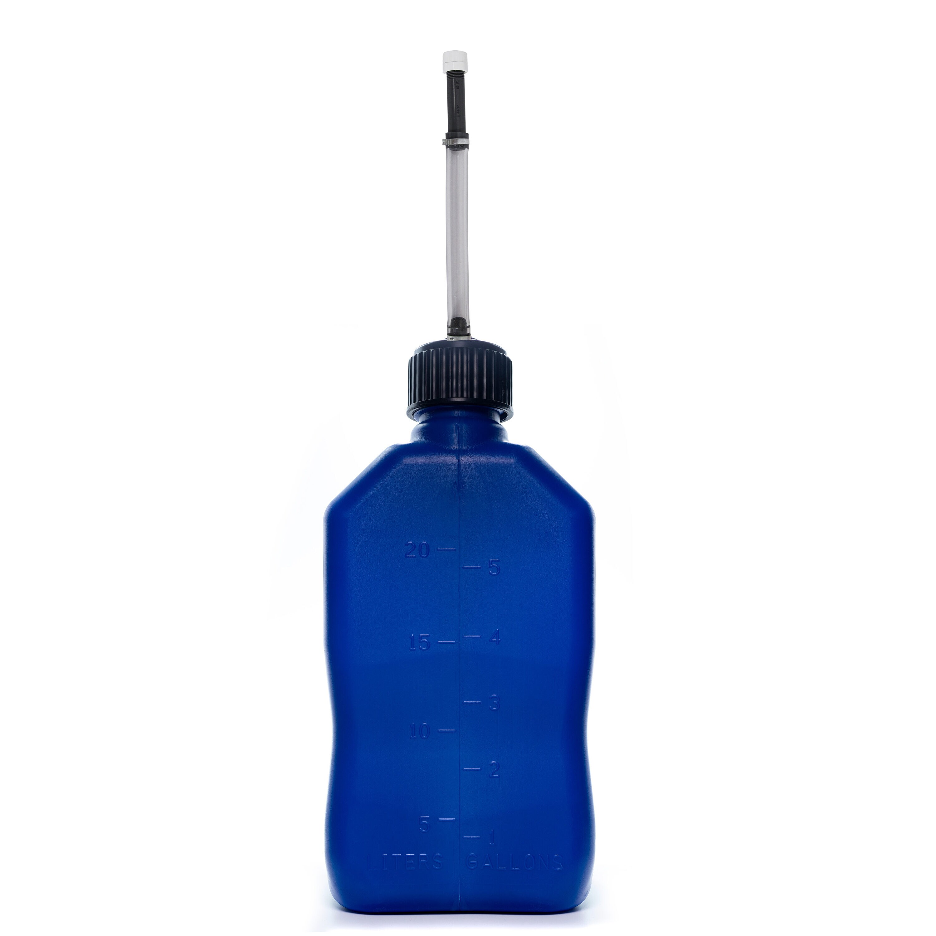 Bidón de Utilidad para Contenedores de Motorsport de 5.5 Galones en Azul con Manguera de Lujo 3536-CA de VP Racing Fuels
