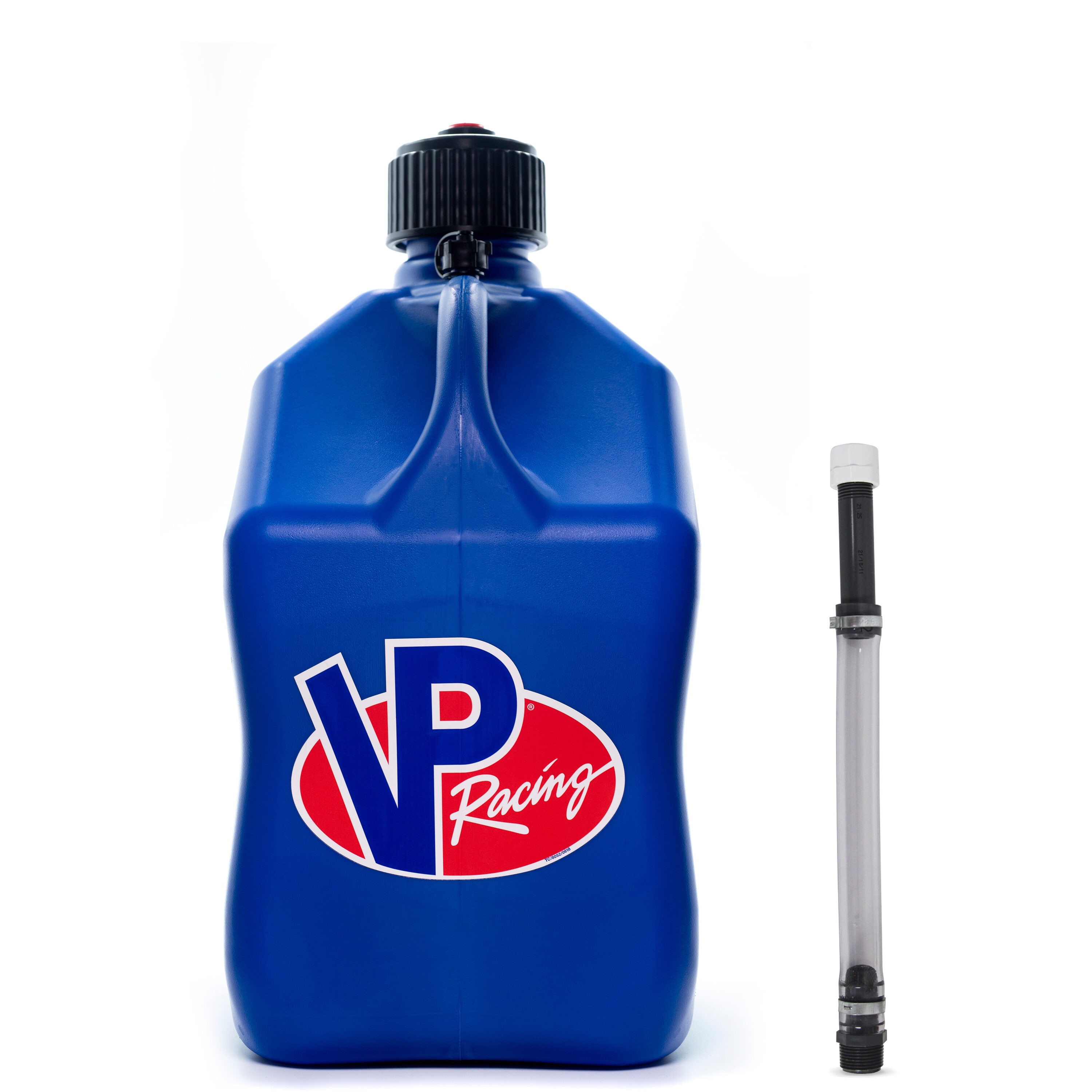 Bidón de Utilidad para Contenedores de Motorsport de 5.5 Galones en Azul con Manguera de Lujo 3536-CA de VP Racing Fuels
