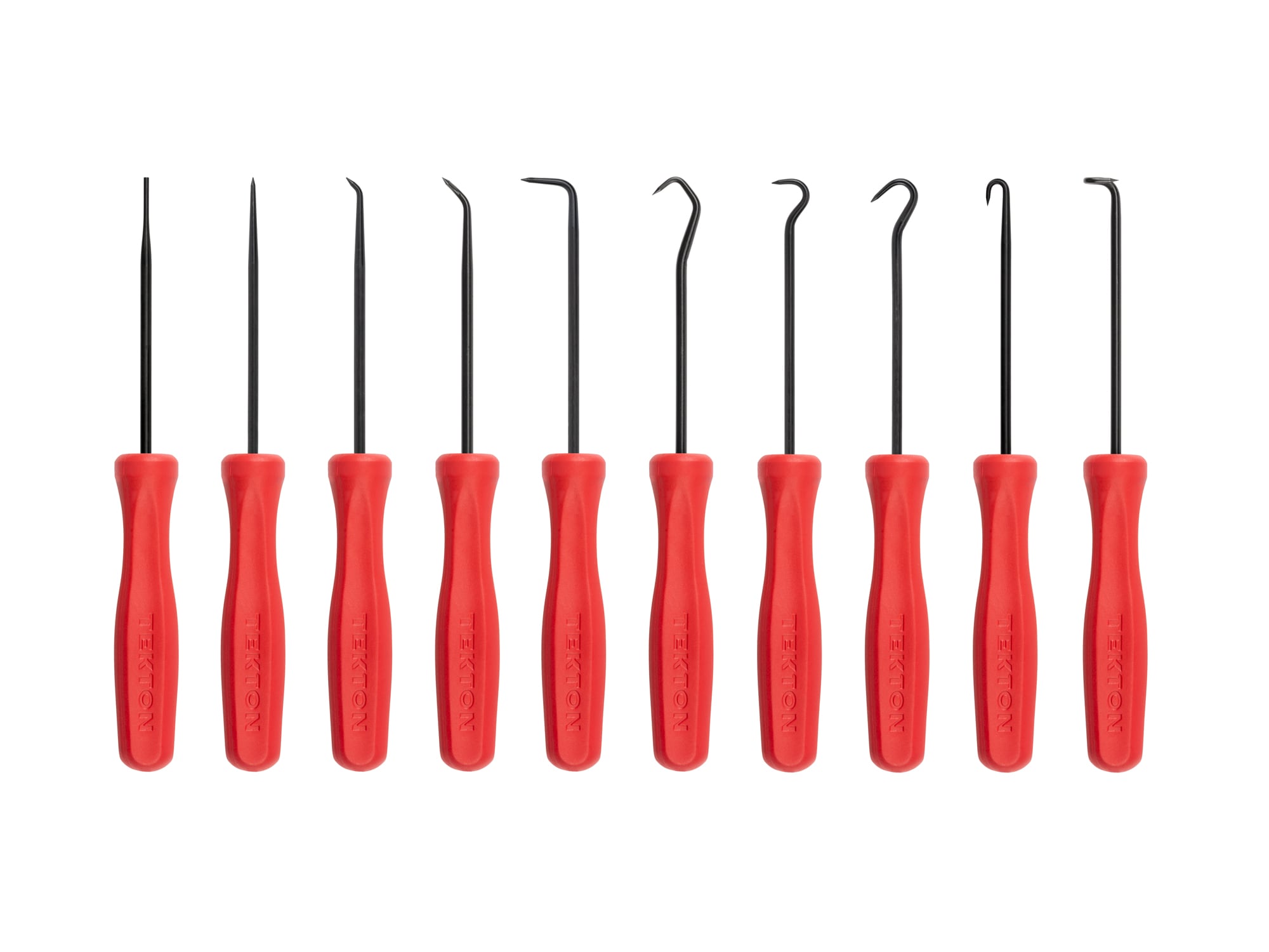 Juego de 10 ganchos y picos automotrices TEKTON - 5 picos, 4 ganchos, 1 sonda de puntas afiladas PNH90103