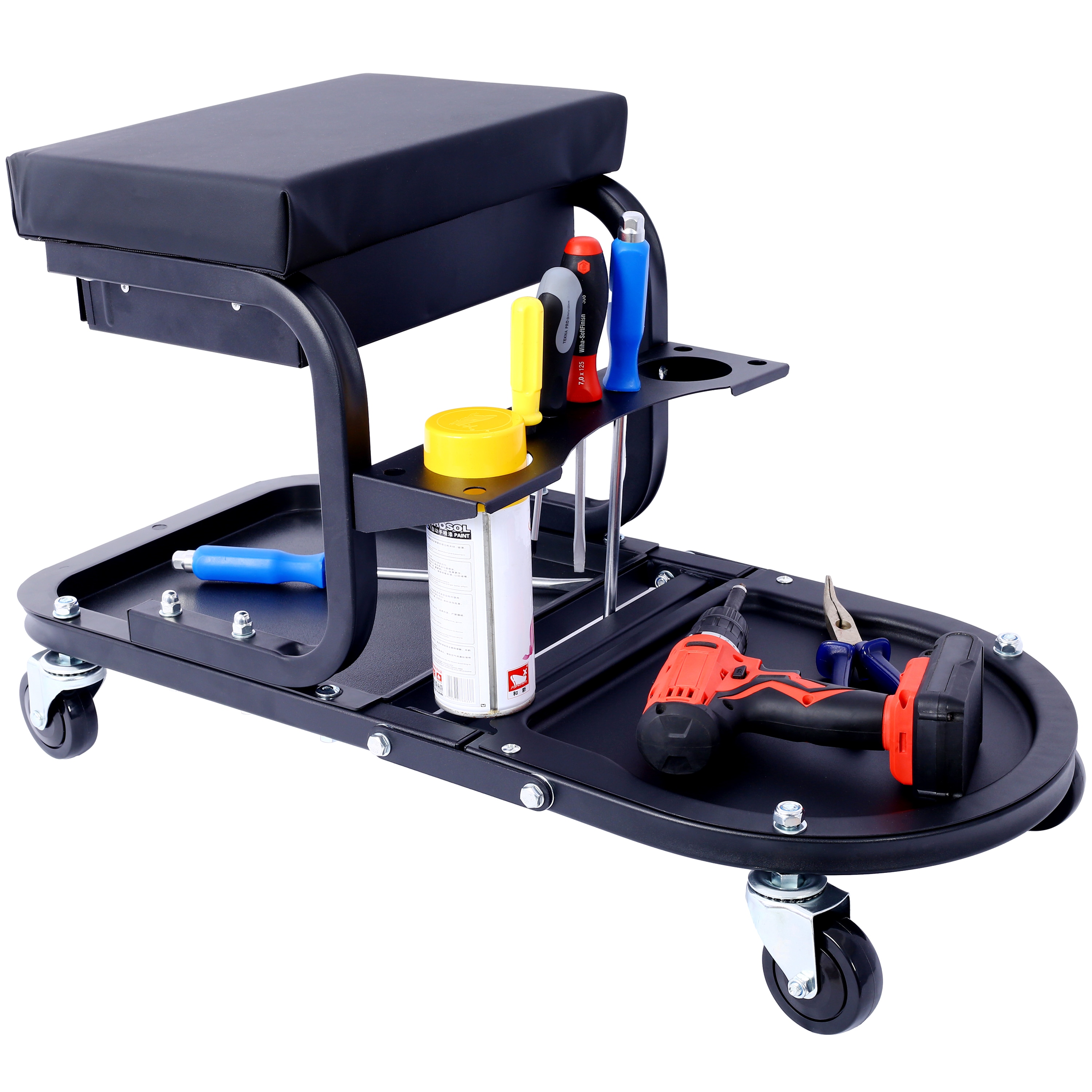 Carrito de Detallado y Utilidad Kahomvis Ultimate (Para Autos, Camionetas, SUVs, Remolques, Casa, Jardín, Garaje y Más) GH-QP214-42