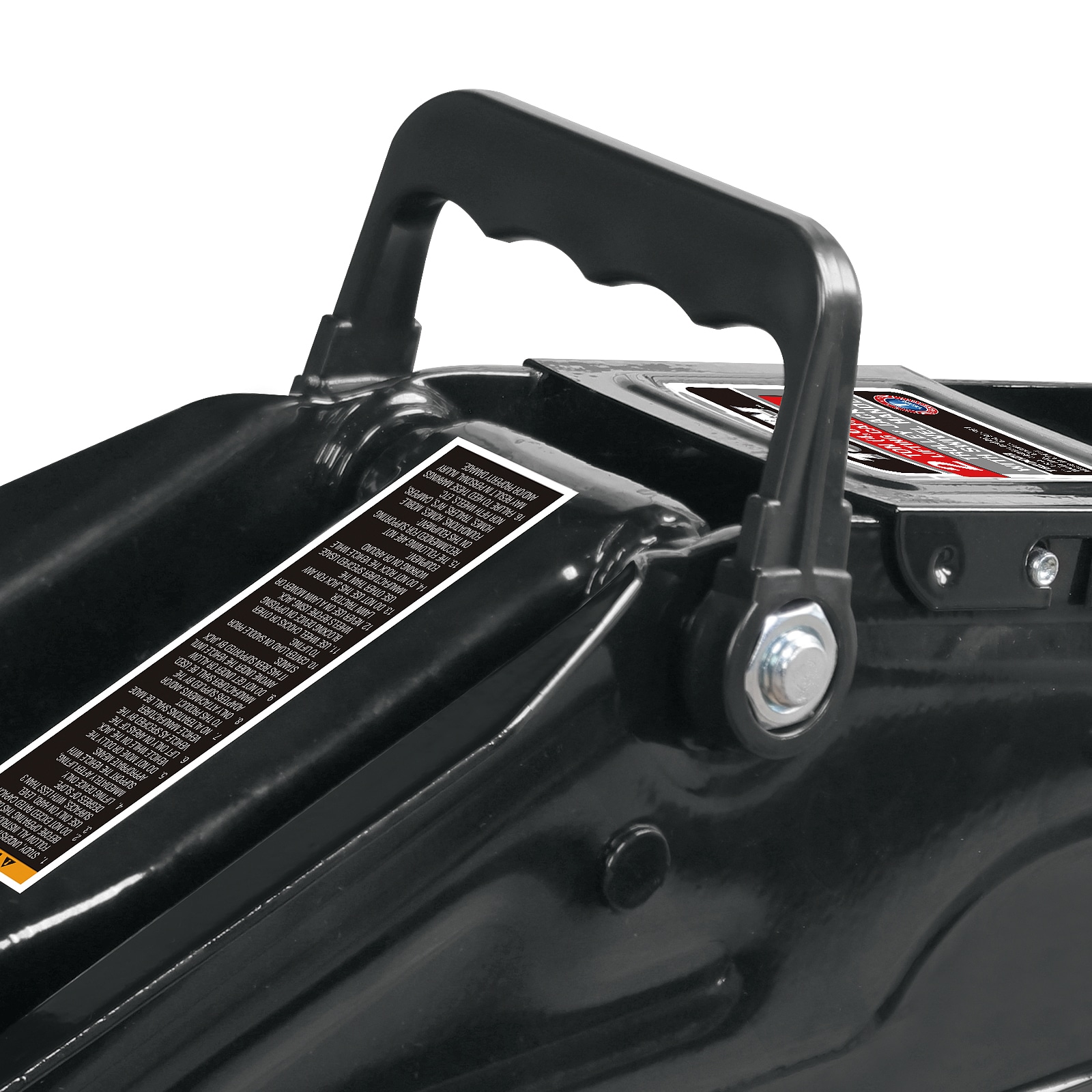 Gato hidráulico de piso manual de acero de 2 toneladas en negro Torin T82001R