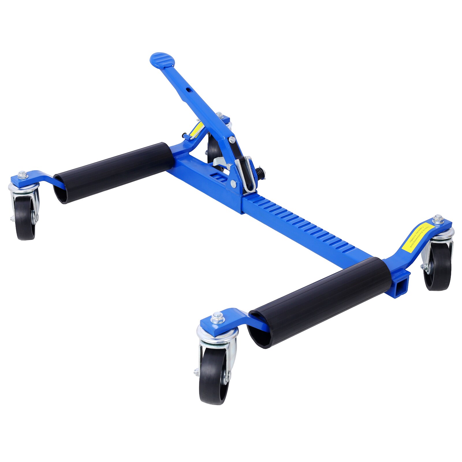 Set de (2) patines para carro Kahomvis, posicionamiento de vehículo hidráulico, gato de llanta hidráulico con pedal ratcheting, capacidad de 1,250 libras, color azul GH-QP214-256.