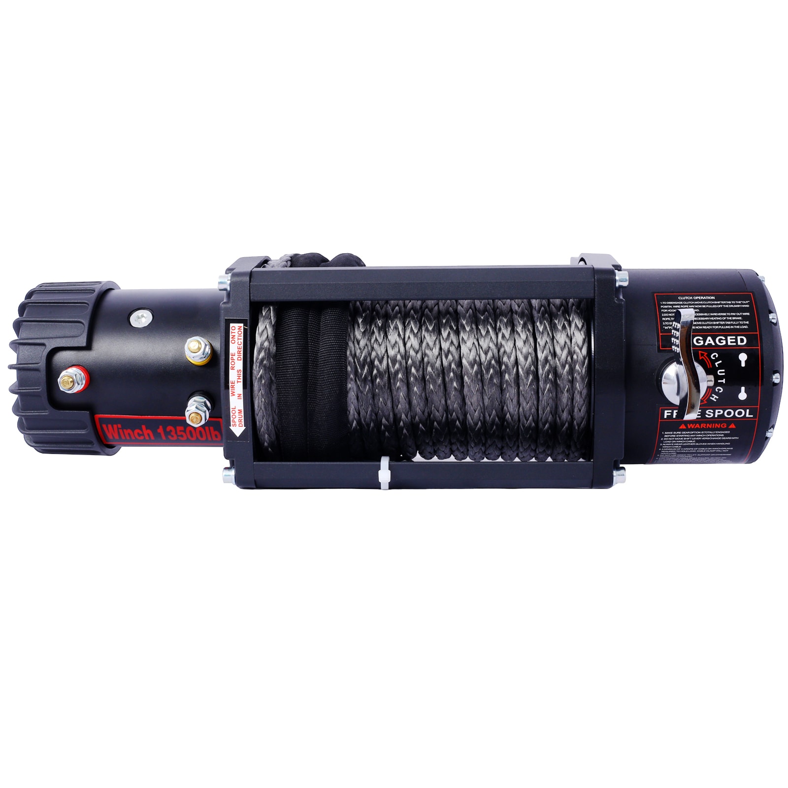 Malacate eléctrico Siavonce- Capac. de carga de 13500 lb- Energía de 12v DC para remolcar camioneta fuera de la carretera con control remoto inalámbrico XH27135