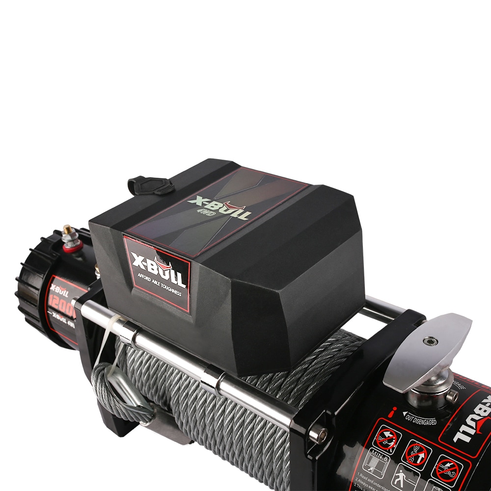 Malacate Eléctrico Siavonce 12000 Lbs Cable de Acero Control Remoto Inalámbrico Película de Cristal XH43170