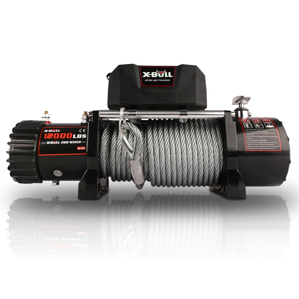 Malacate Eléctrico Siavonce 12000 Lbs Cable de Acero Control Remoto Inalámbrico Película de Cristal XH43170