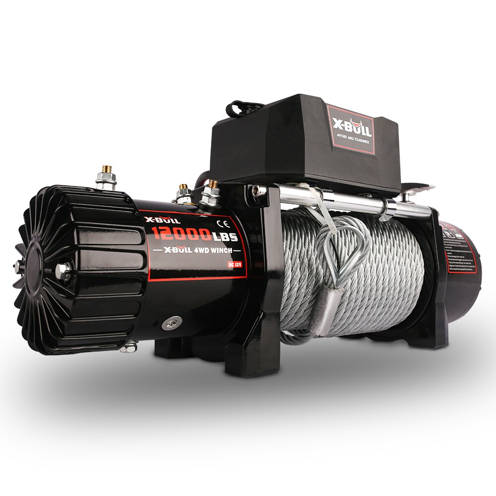 Malacate Eléctrico Siavonce 12000 Lbs Cable de Acero Control Remoto Inalámbrico Película de Cristal XH43170