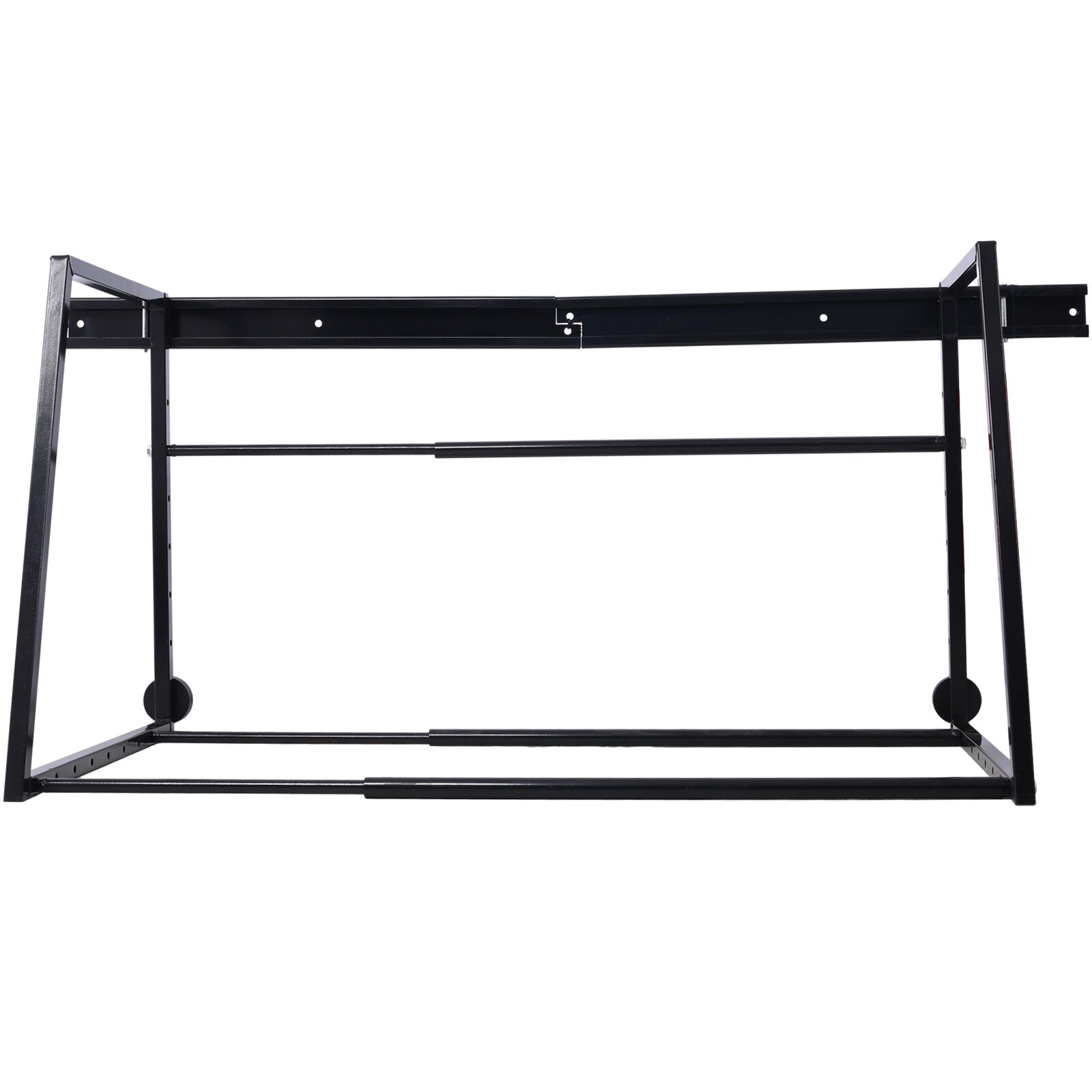 Rack de Almacenamiento Multiuso para Pared de Garage Ajustable de Uso Rudo, Negro