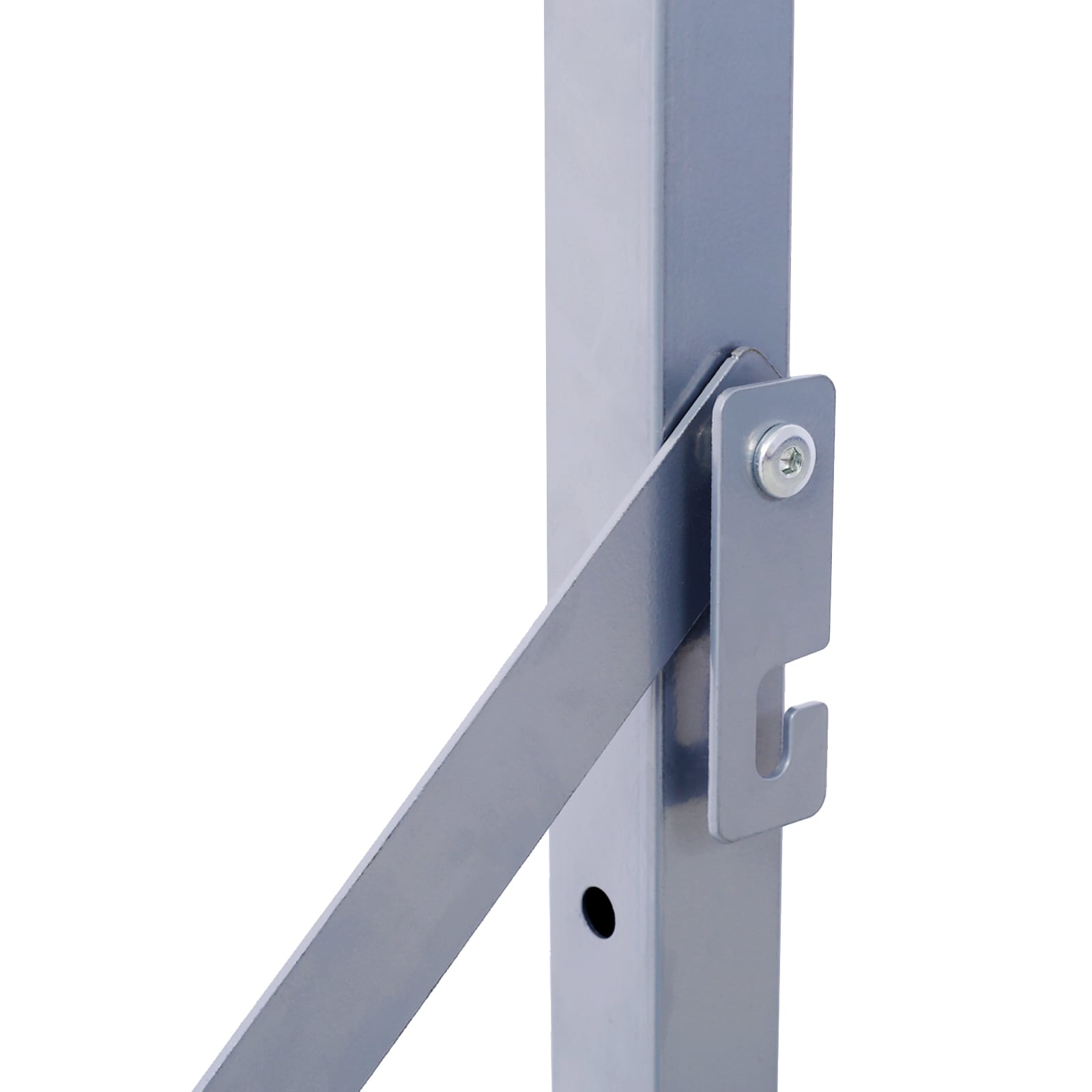 Almacenamiento de llantas plegable montado en pared Kahomvis, de 30.5 a 50.5 pulgadas de ancho, soporta 300 libras, color plateado GH-QP214-730