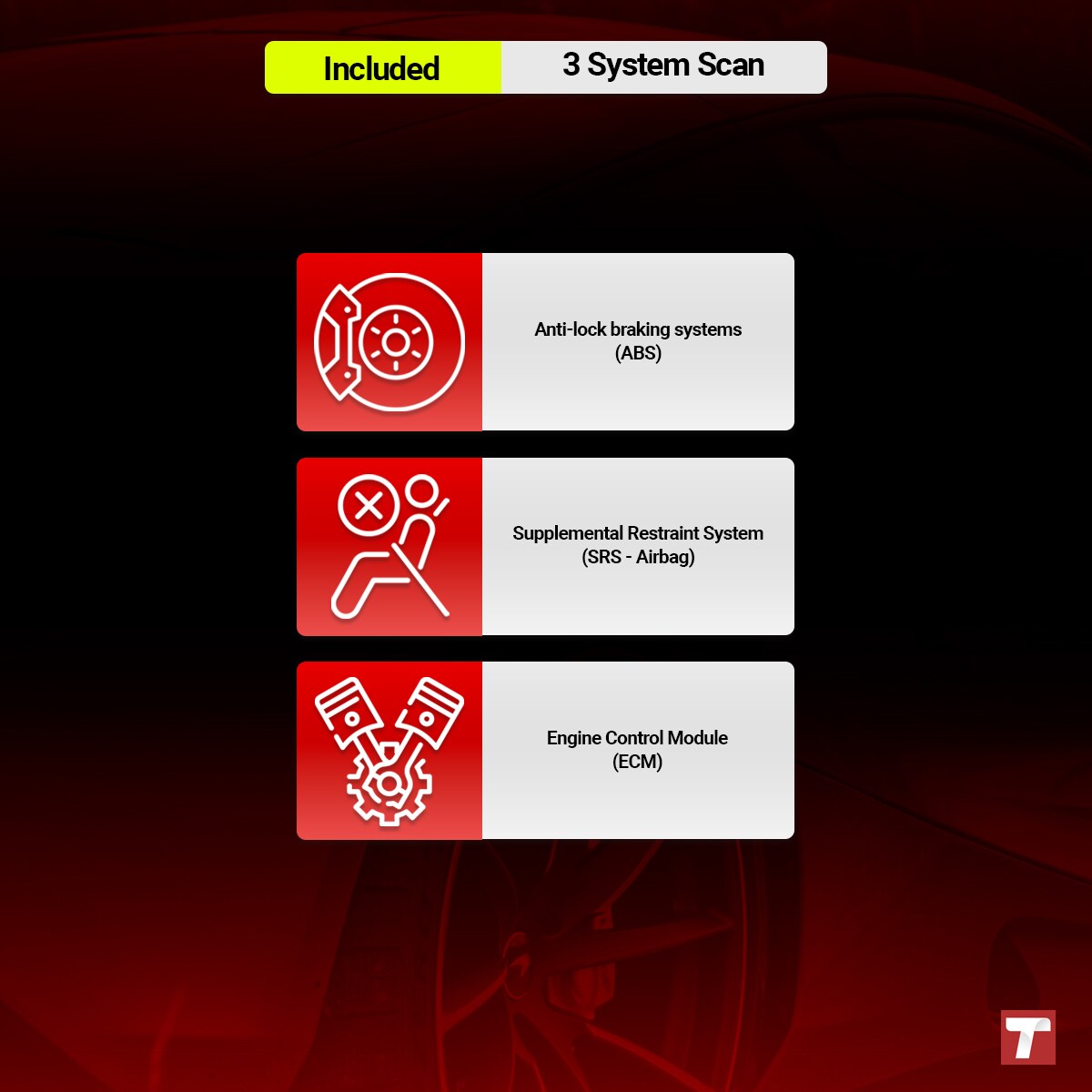 Escáner OBD2 de 5 pulgadas THINKCAR con diagnóstico de vehículo ABS, SRS, ECM en tablet SCAN PLUS S2