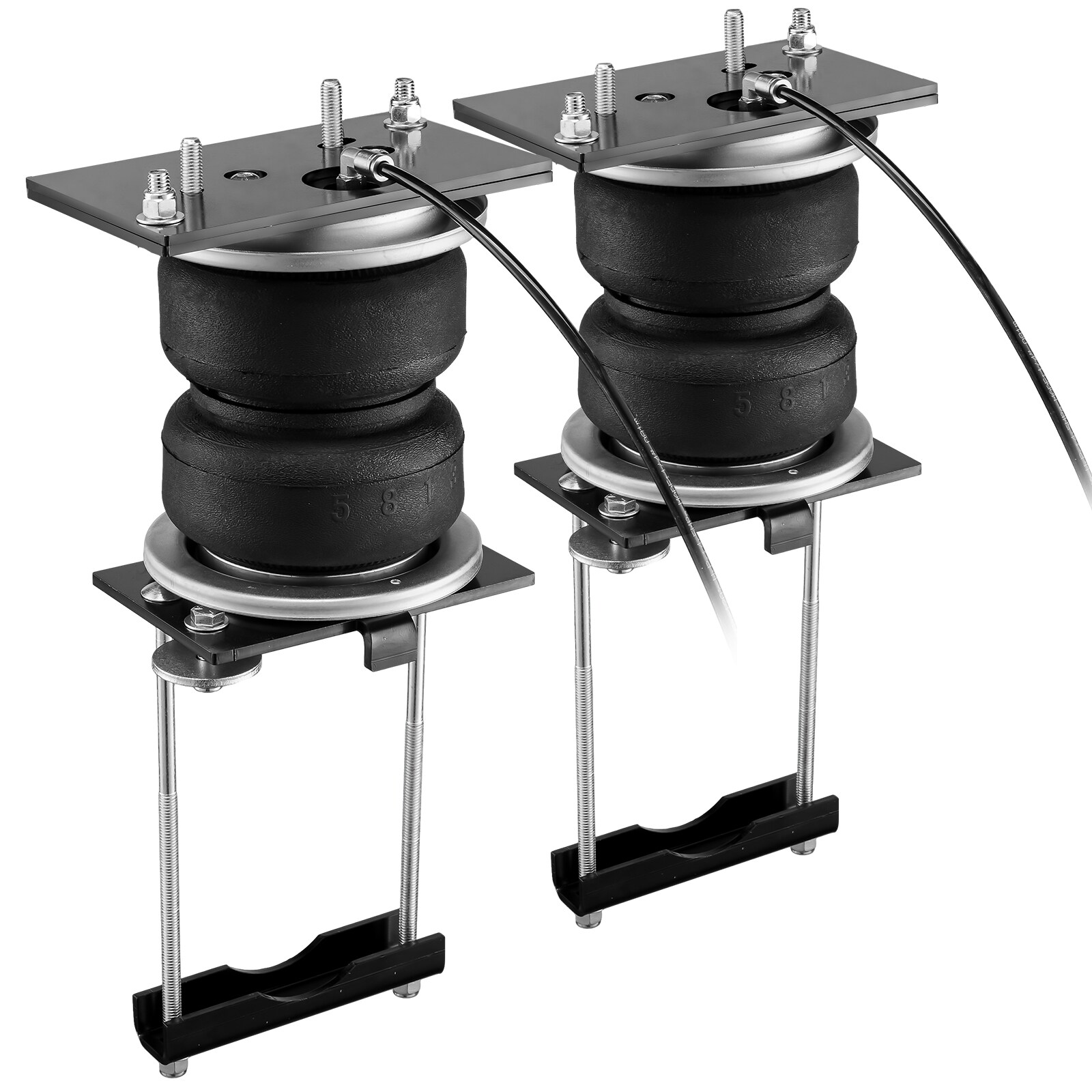 Kit de Suspensión de Bolsa de Aire VEVOR, Kit de Bolsas de Suspensión de Aire Compatible con Dodge Ram 2500 2WD 4WD 2014-2023, Carga de 5000 lbs, 5 a 100 PSI