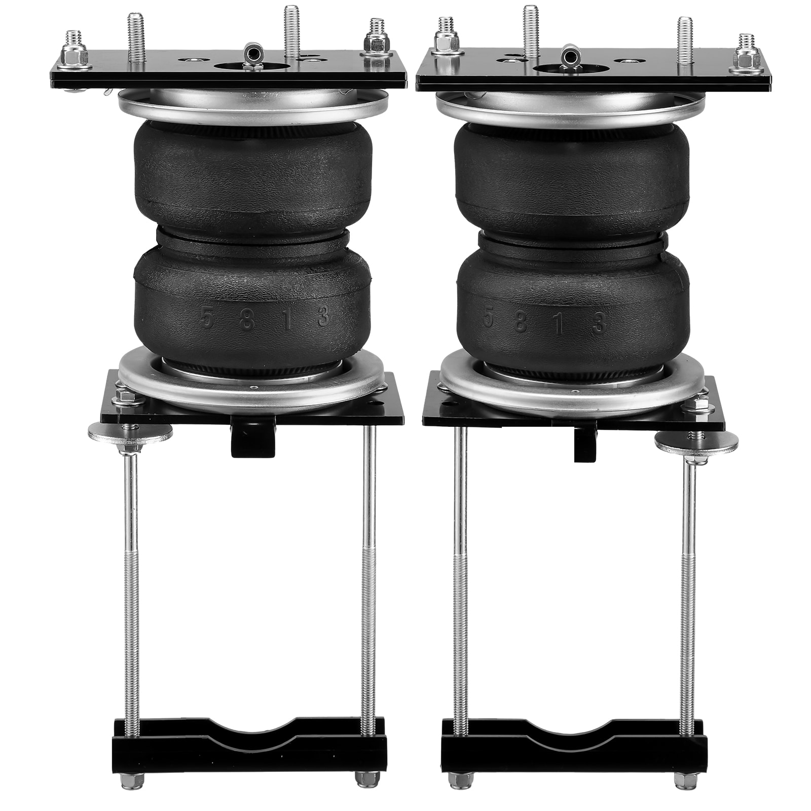 Kit de Suspensión de Bolsa de Aire VEVOR, Kit de Bolsas de Suspensión de Aire Compatible con Dodge Ram 2500 2WD 4WD 2014-2023, Carga de 5000 lbs, 5 a 100 PSI