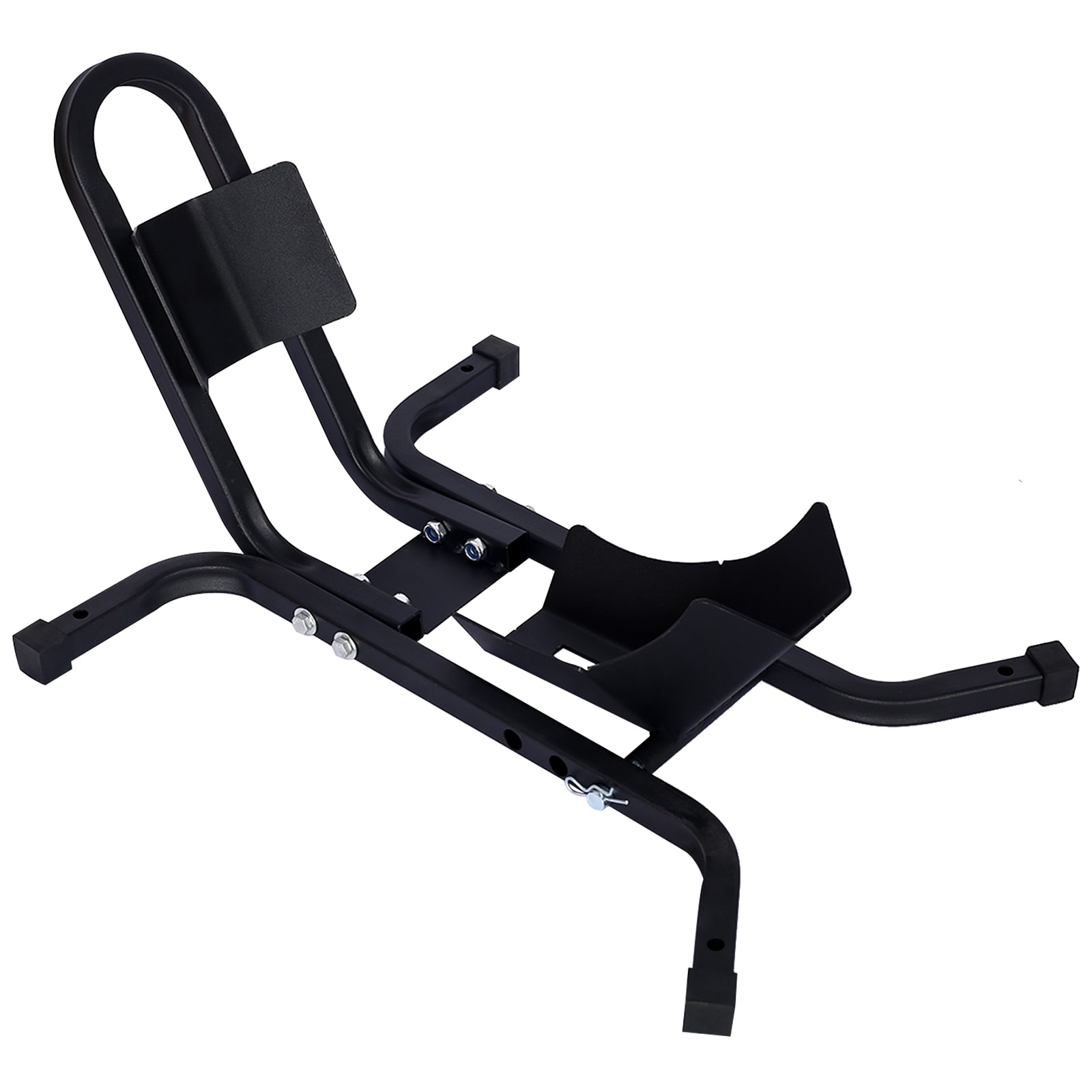 Soporte para llanta delantera de motocicleta Kahomvis, soporte de rueda resistente de 1200 libras, soporte de rueda delantera para motocicleta en color negro para ruedas de 17 a 21 pulgadas, soporte de remolque de acero de alta calidad GH-QP214-560.