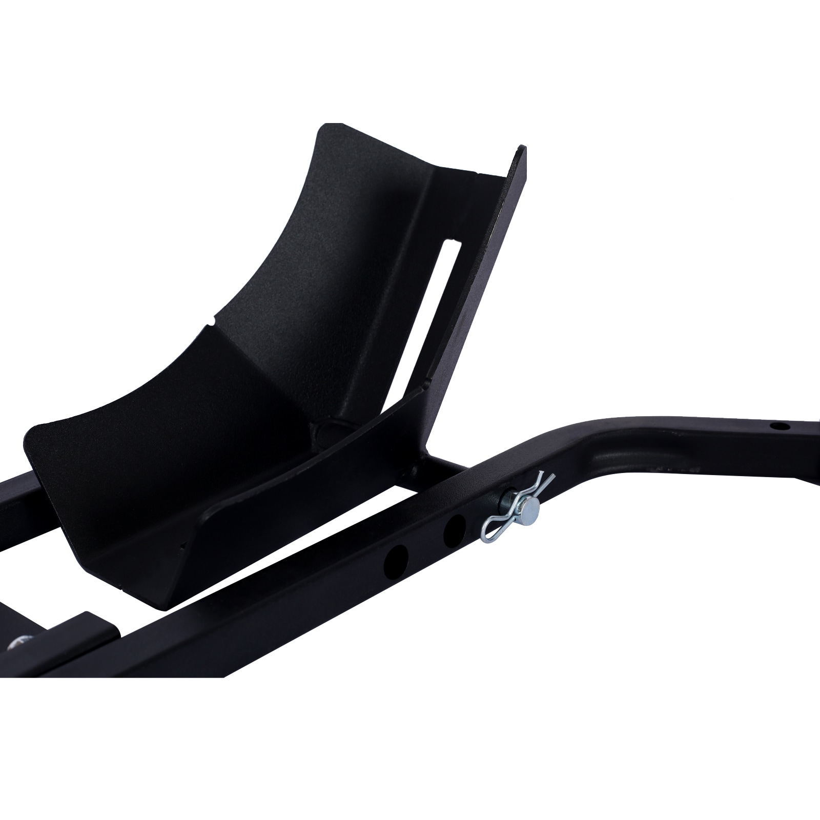 Soporte para llanta delantera de motocicleta Kahomvis, soporte de rueda resistente de 1200 libras, soporte de rueda delantera para motocicleta en color negro para ruedas de 17 a 21 pulgadas, soporte de remolque de acero de alta calidad GH-QP214-560.