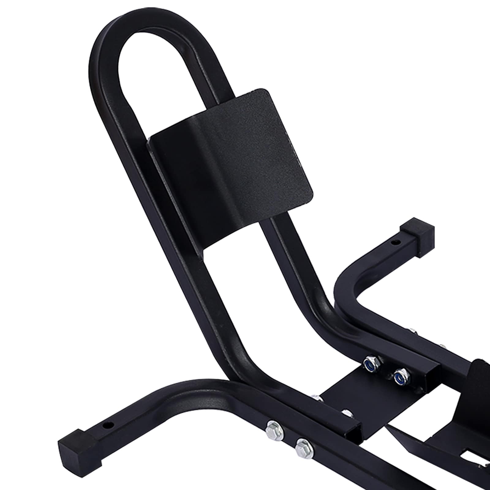 Soporte para llanta delantera de motocicleta Kahomvis, soporte de rueda resistente de 1200 libras, soporte de rueda delantera para motocicleta en color negro para ruedas de 17 a 21 pulgadas, soporte de remolque de acero de alta calidad GH-QP214-560.
