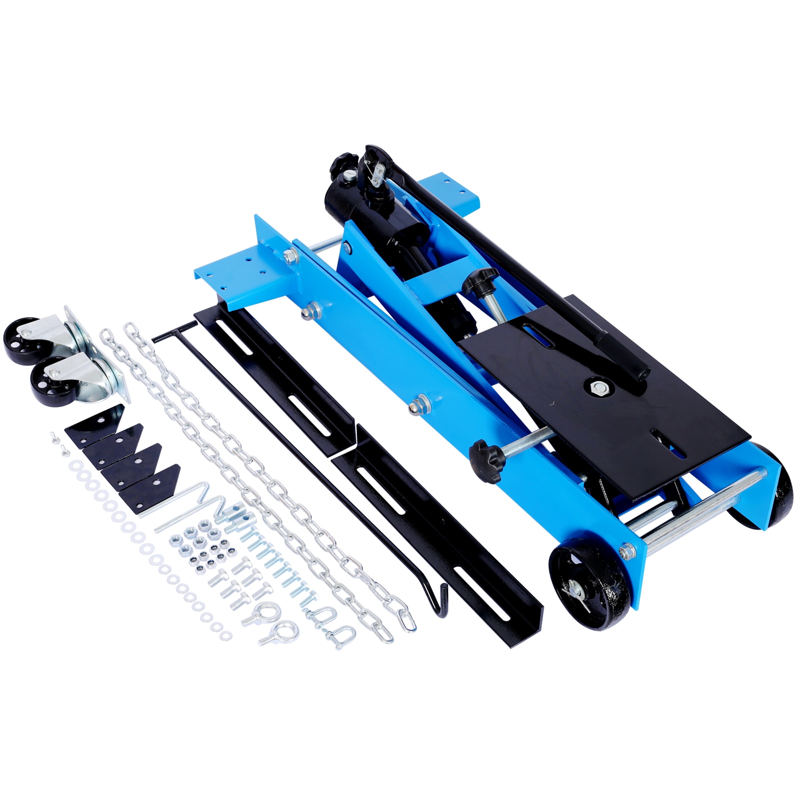 Gato hidráulico manual de transmisión de acero azul de 1 tonelada Xspracer ML-HFJ645