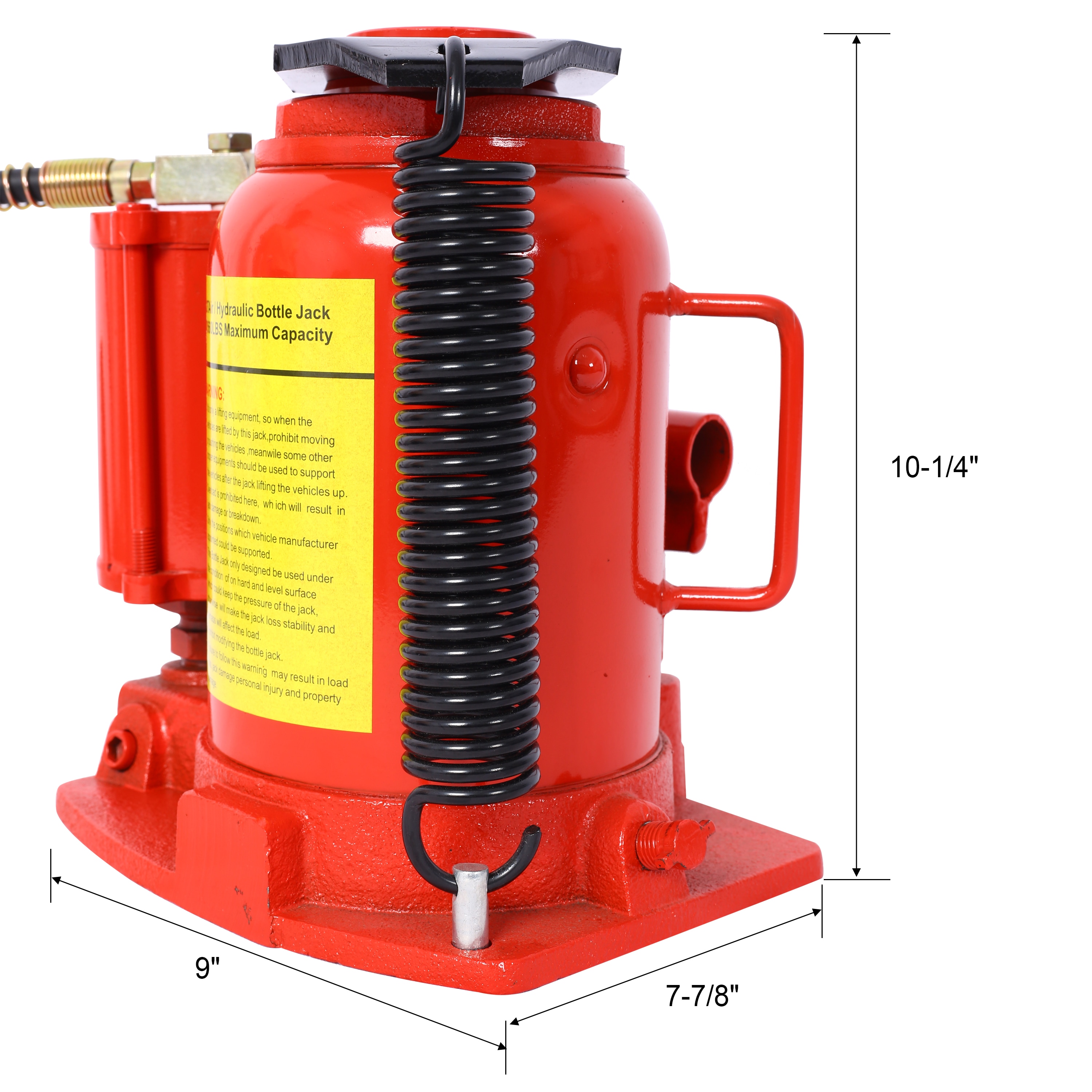 Gato botella de aire/hidráulico de acero de 32 toneladas Siavonce Rojo XH46641