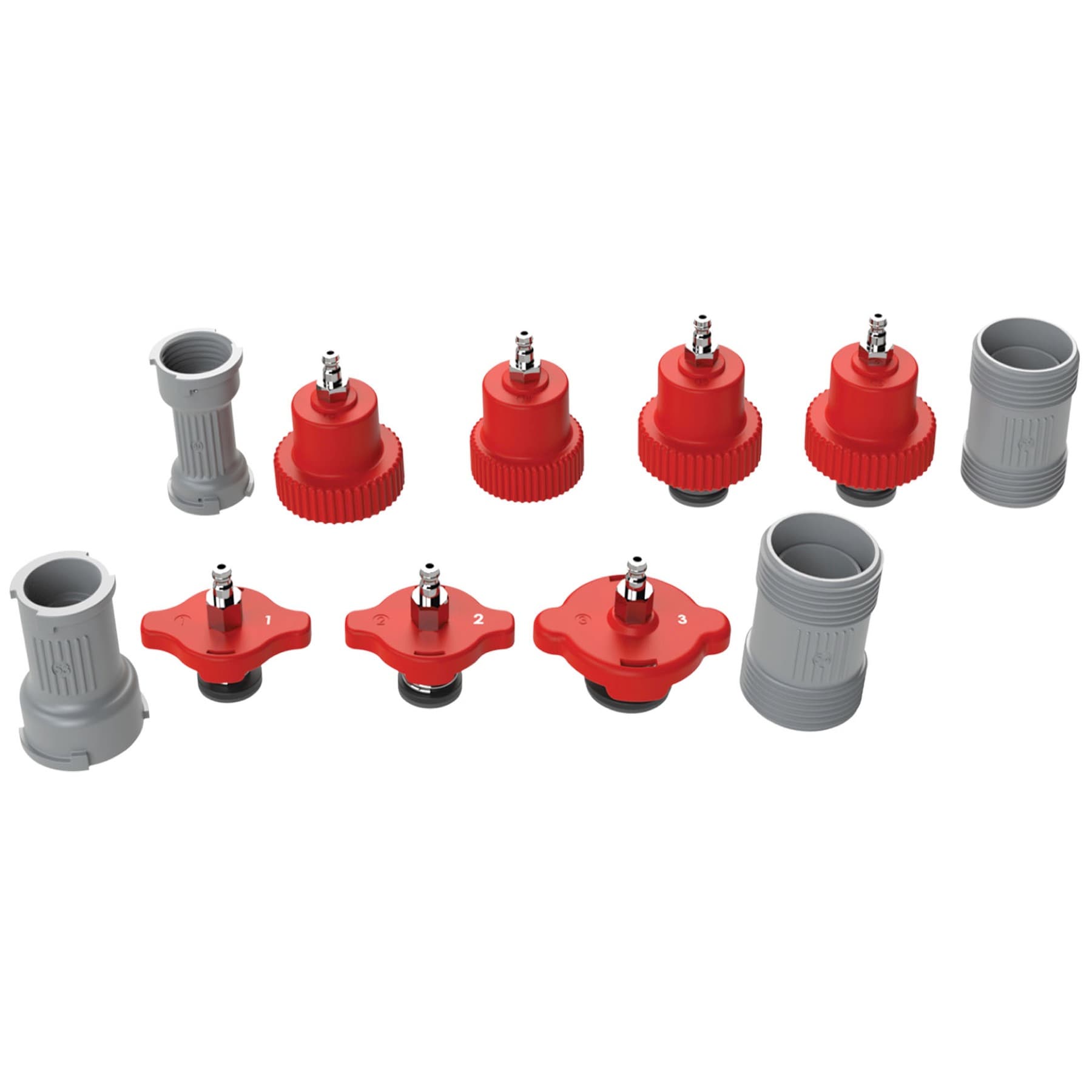Kit de Prueba de Adaptador del Sistema de Enfriamiento Powerbuilt para Vehículos Domésticos y Japoneses