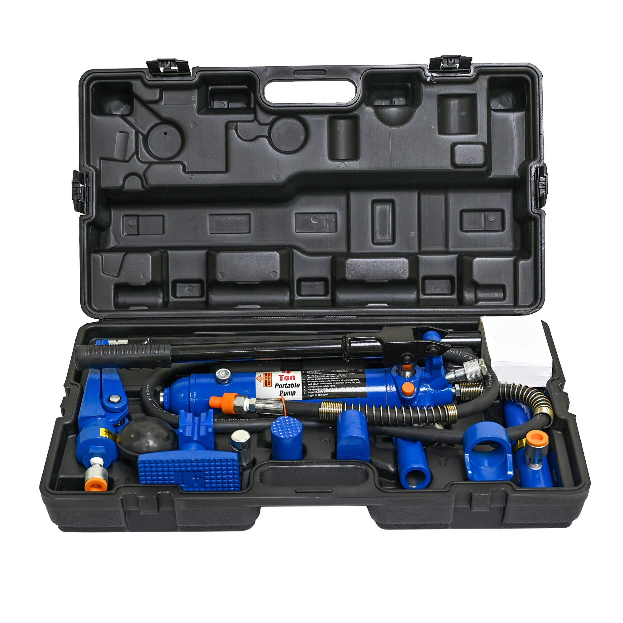 Kit de gato hidráulico de acero azul de 4 toneladas Siavonce XH94987