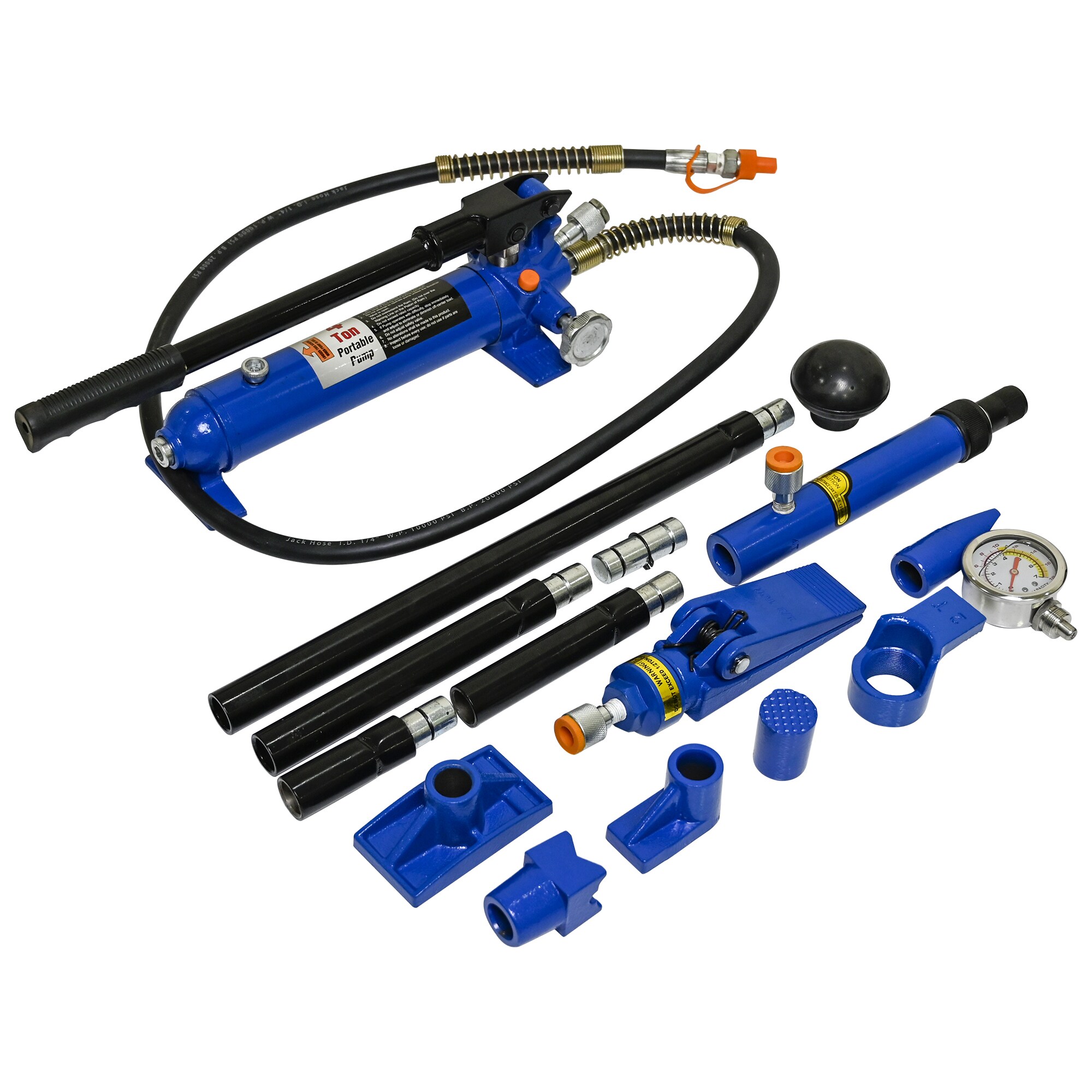 Kit de gato hidráulico de acero azul de 4 toneladas Siavonce XH94987