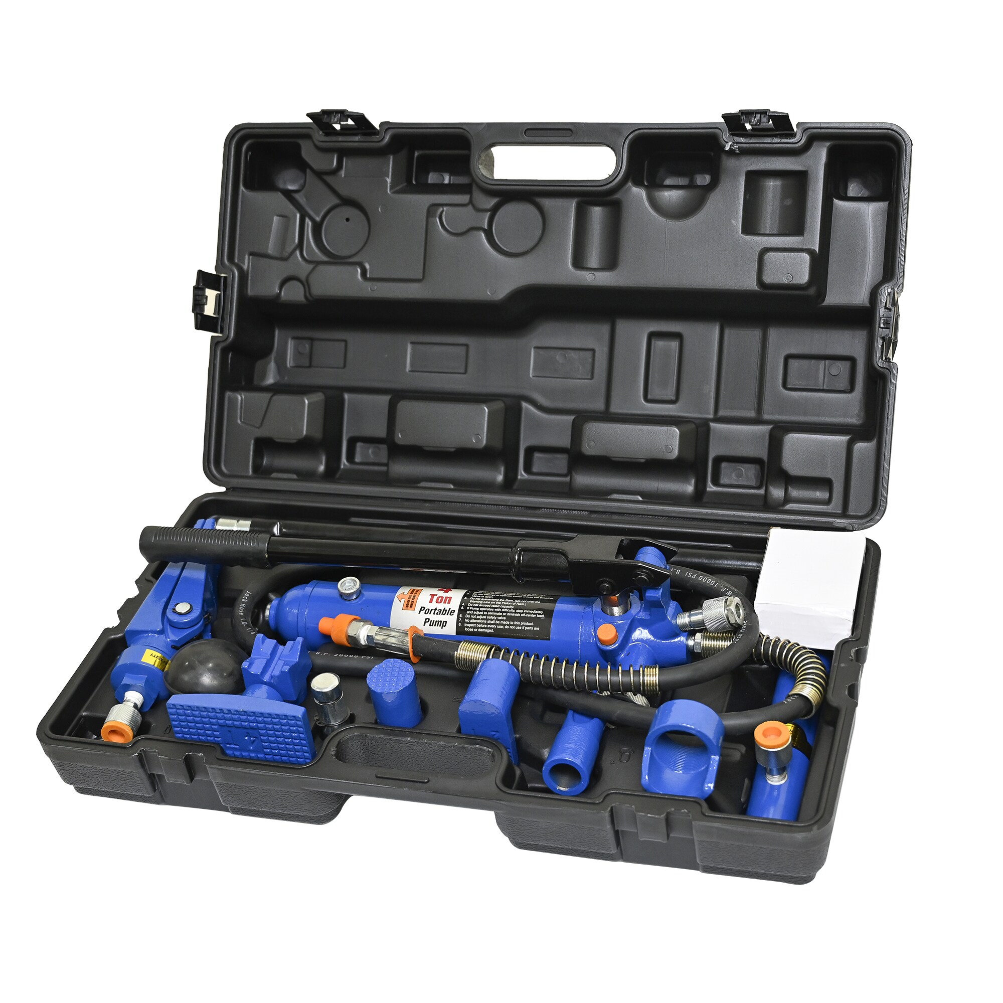 Kit de gato hidráulico de acero azul de 4 toneladas Siavonce XH94987