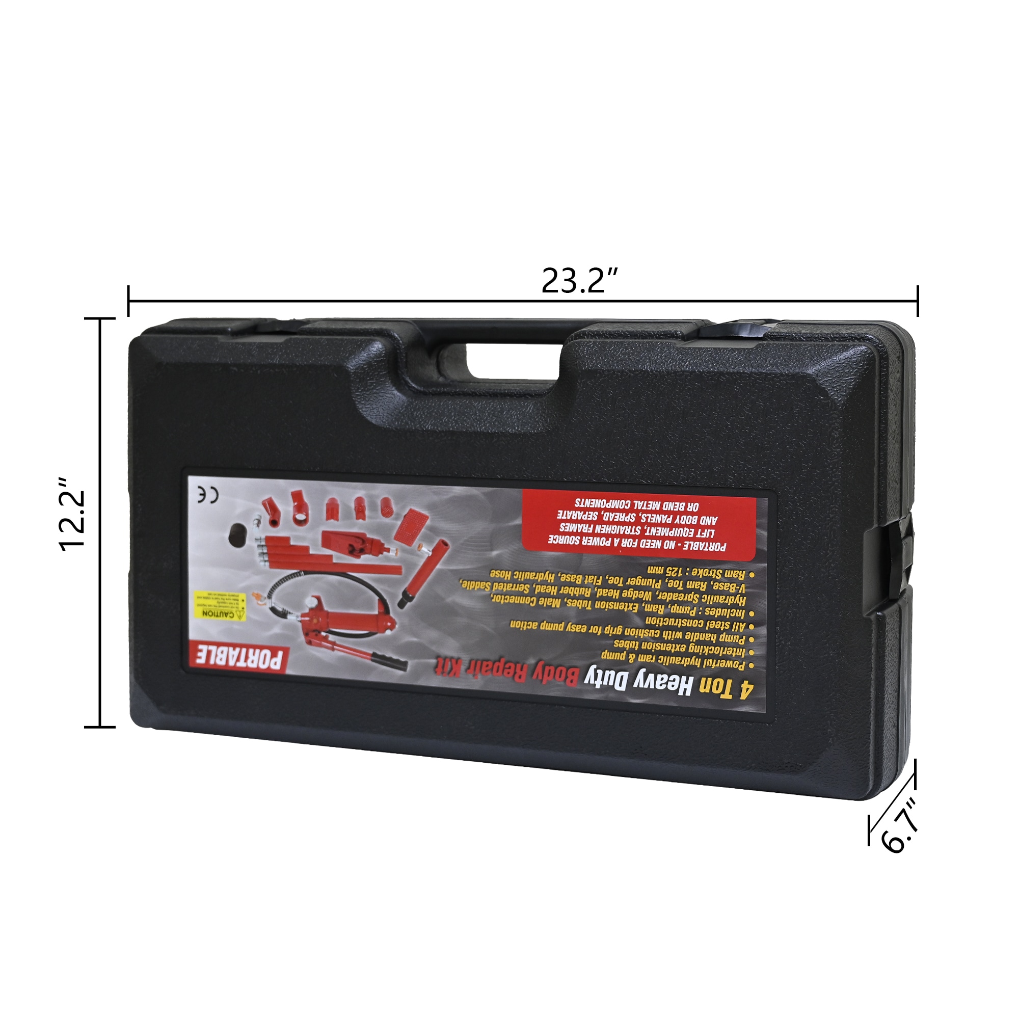 Kit de gato hidráulico de acero azul de 4 toneladas Siavonce XH94987