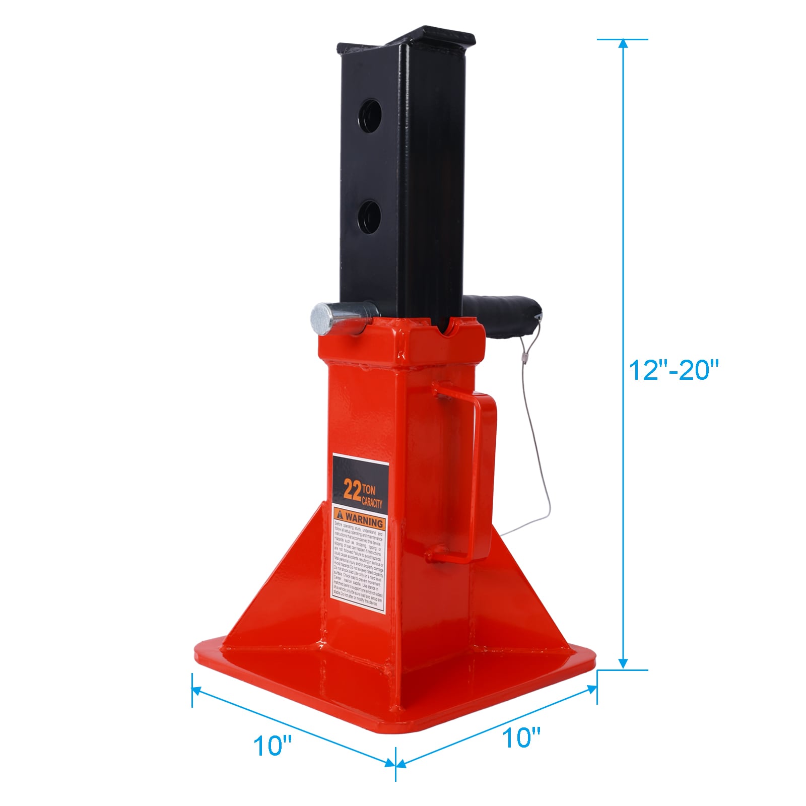 Soporte para gato de acero de 22 toneladas Siavonce Red XH10077