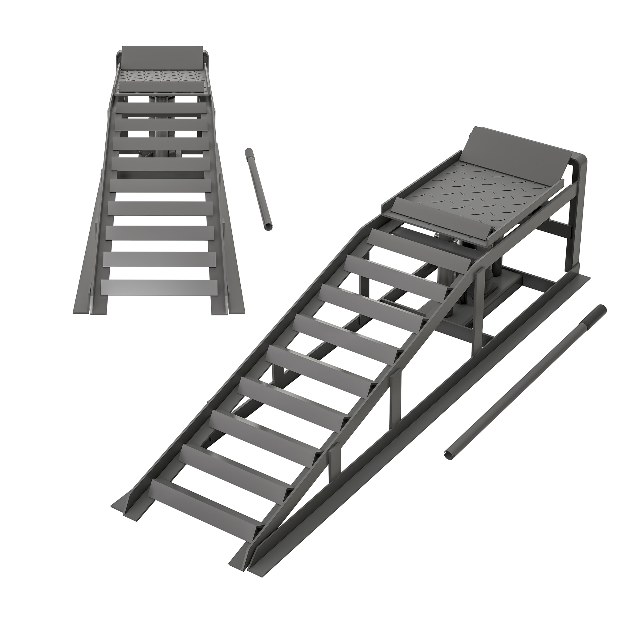 Kit de gato hidráulico de acero de 5 toneladas Gaierptone Gris