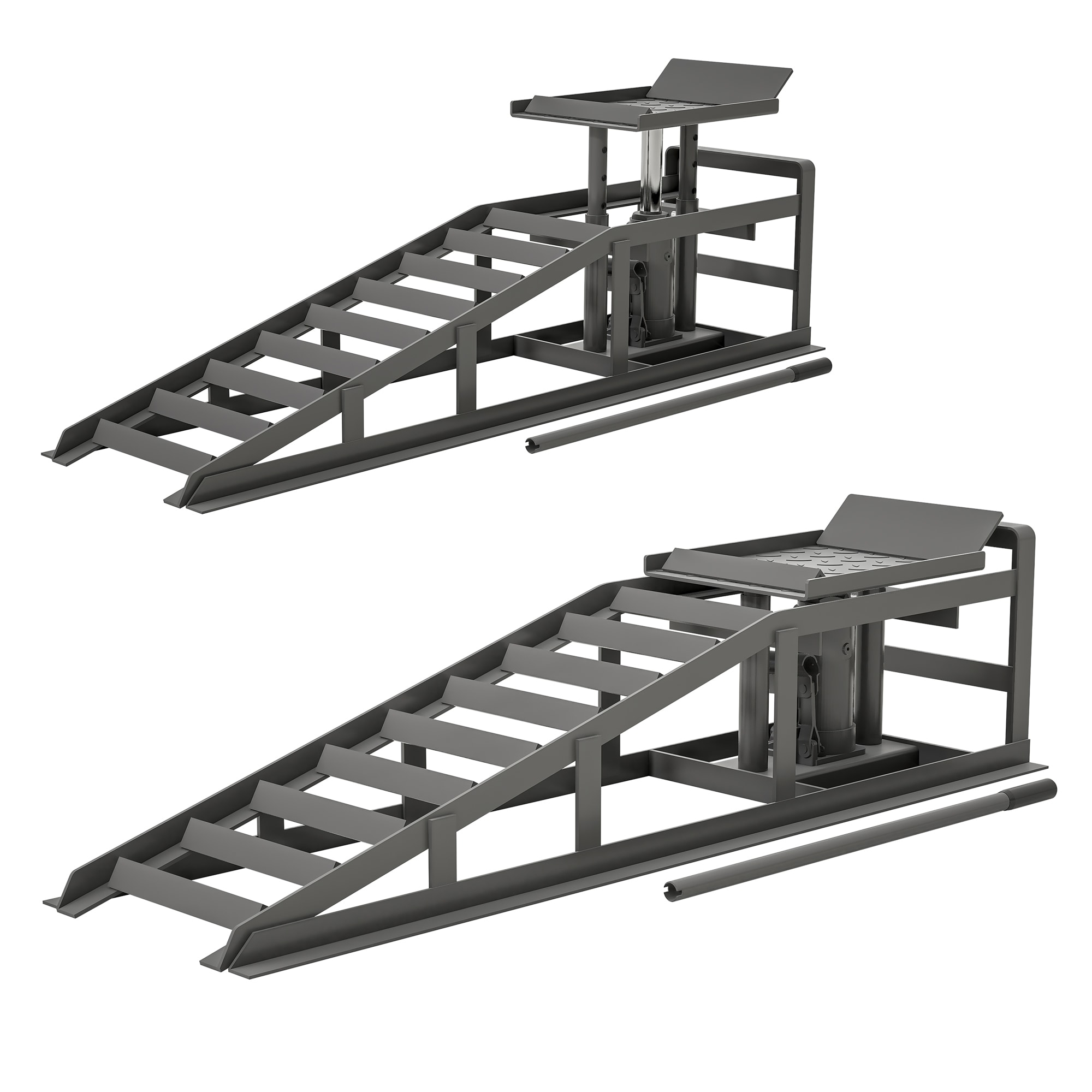 Kit de gato hidráulico de acero de 5 toneladas Gaierptone Gris