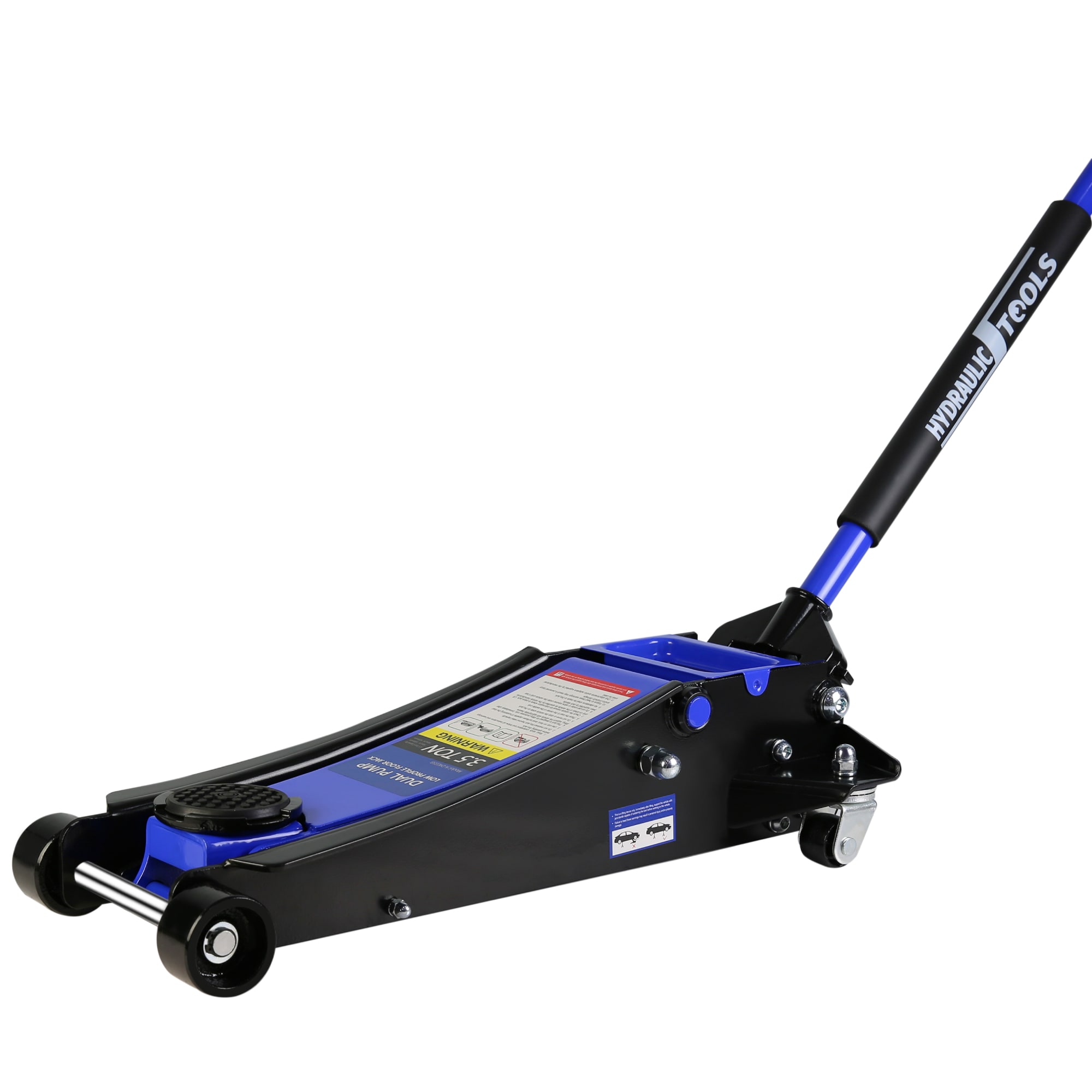 Gato hidráulico manual de piso de acero Siavonce Negro de 3.5 toneladas XH15437