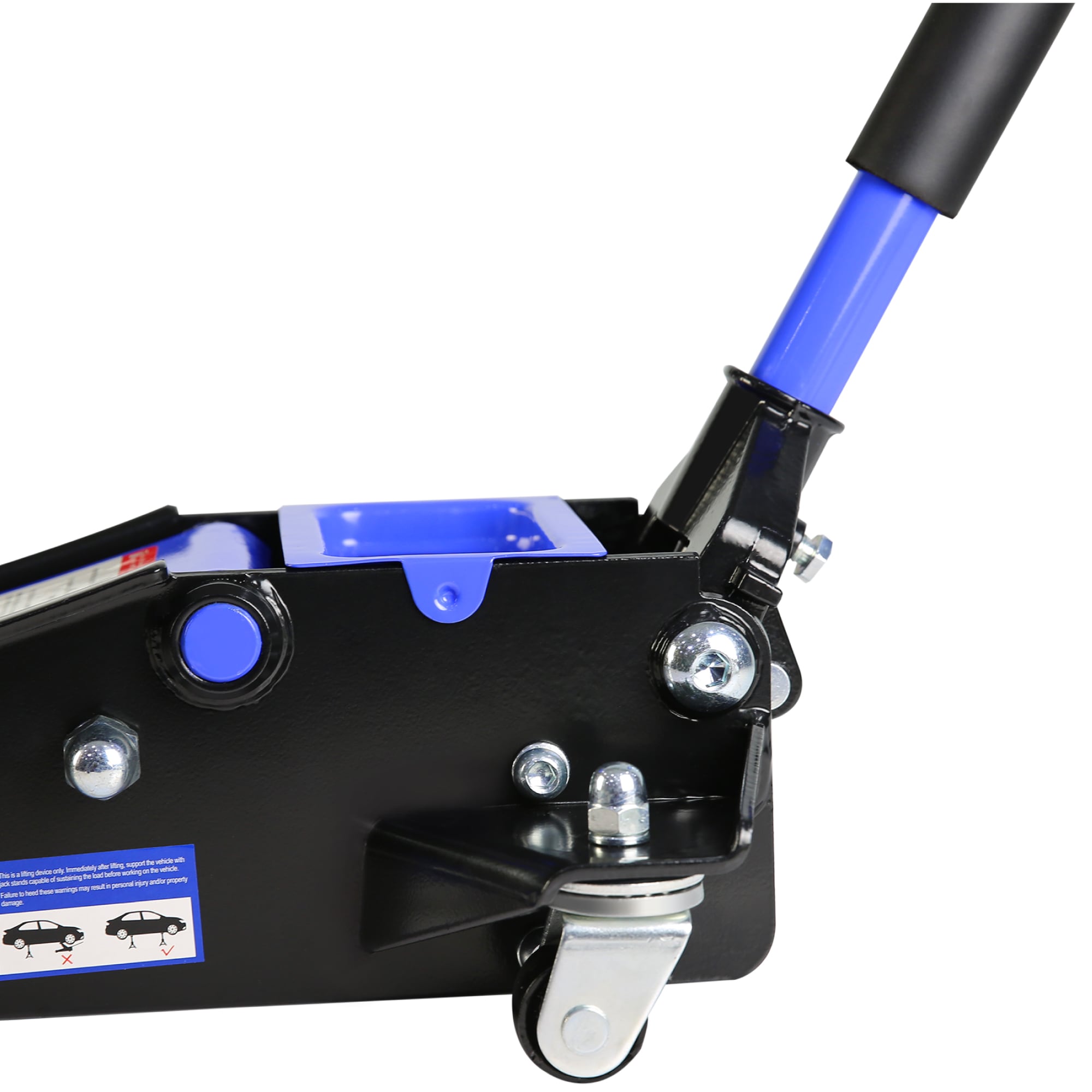 Gato hidráulico manual de piso de acero Siavonce Negro de 3.5 toneladas XH15437