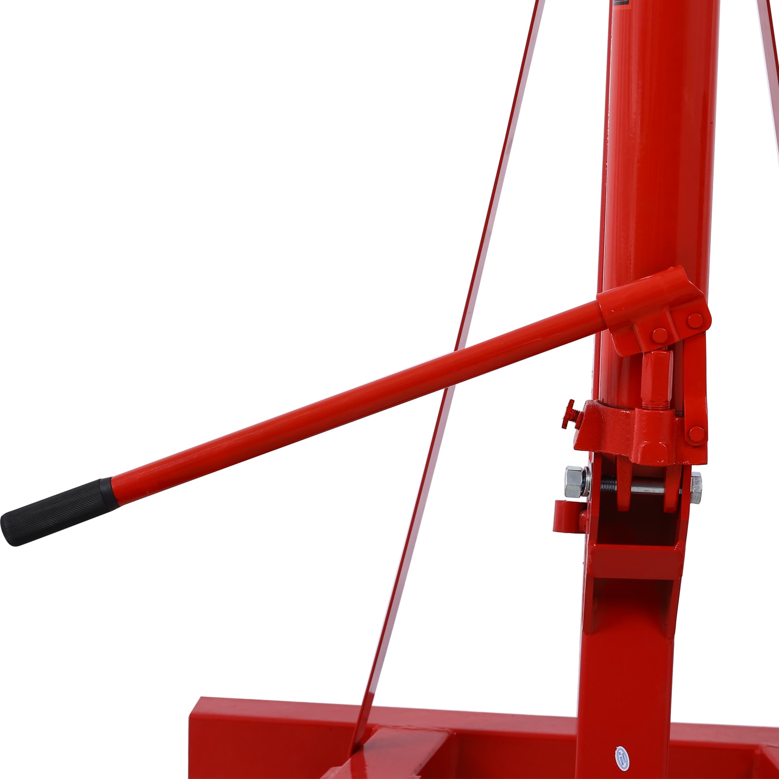 Malacate de motor plegable de 2 toneladas Maocao Hoom Cherry Picker Crane, resistente de acero con 6 ruedas de hierro fundido