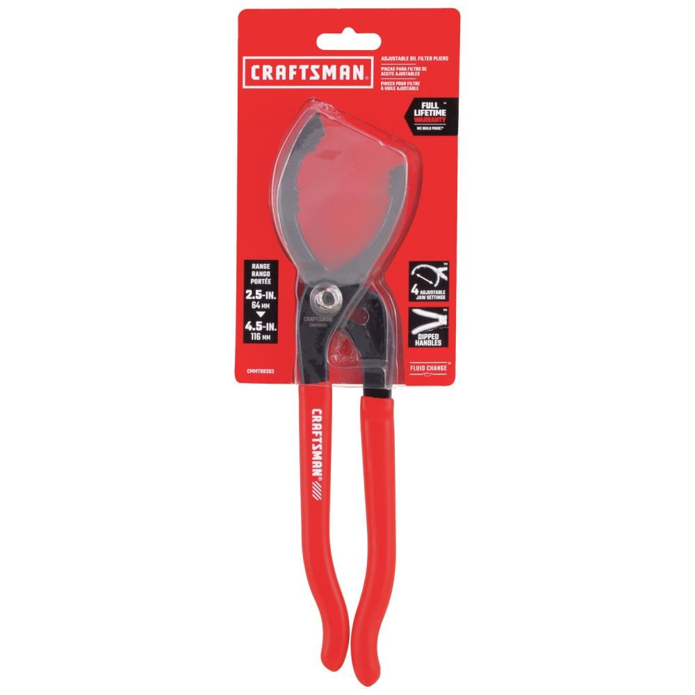 Alicates para filtros de aceite CRAFTSMAN de acero CMMT98303