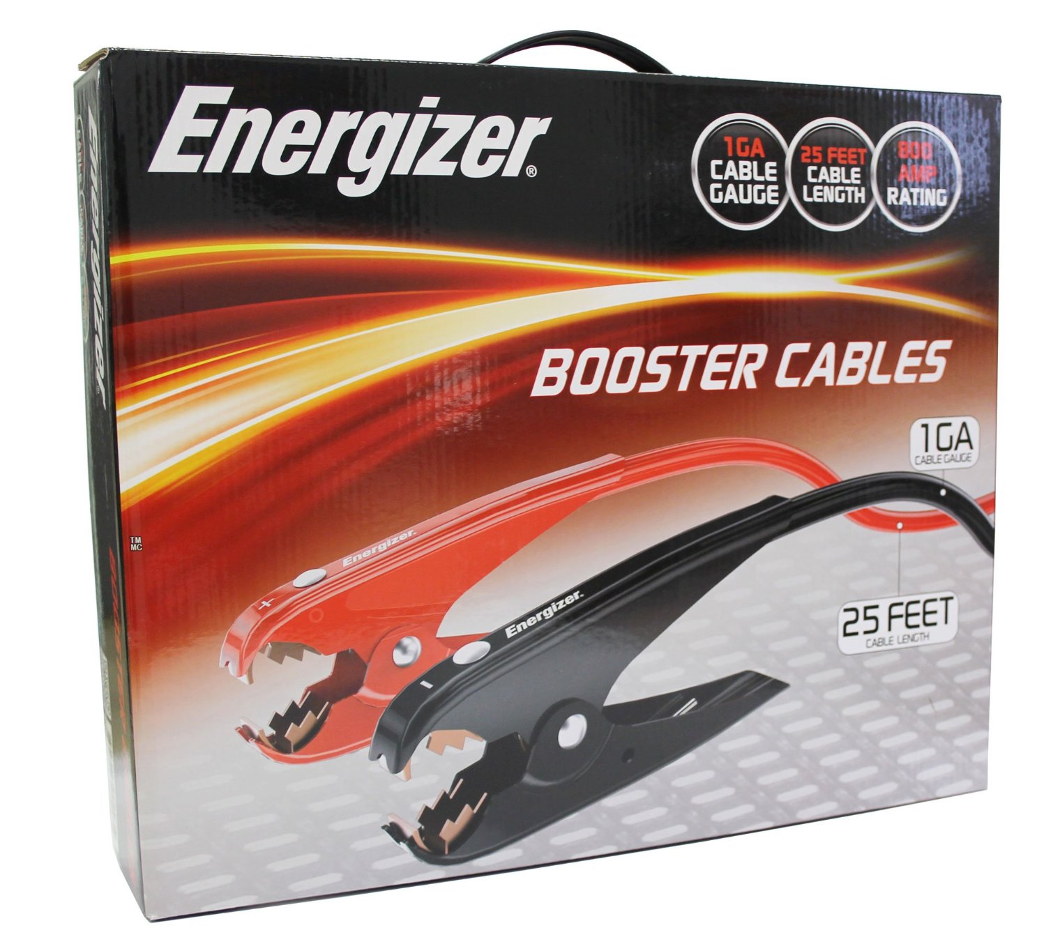 Cable de arranque estándar de 1 calibre de la serie ENB de Energizer de 25 pies (ENB125)