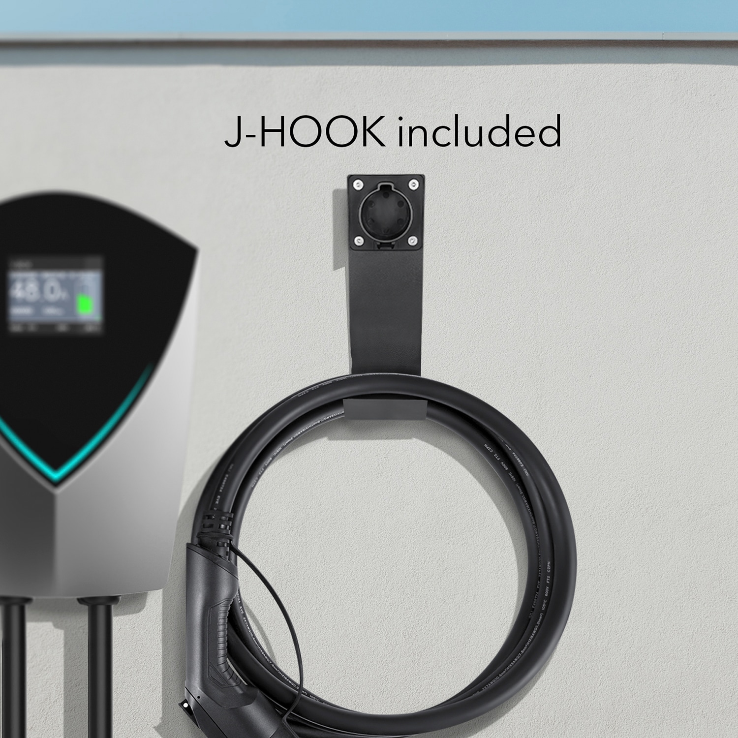 Cargador de Vehículo Eléctrico Lectron V-Box - Certificado EnergyStar y ETL Nivel 2 con Conector NEMA 14-50p - Estación de Carga para Vehículos Eléctricos - hasta 48 Amperios / 240 Voltios con Cable de 20 pies