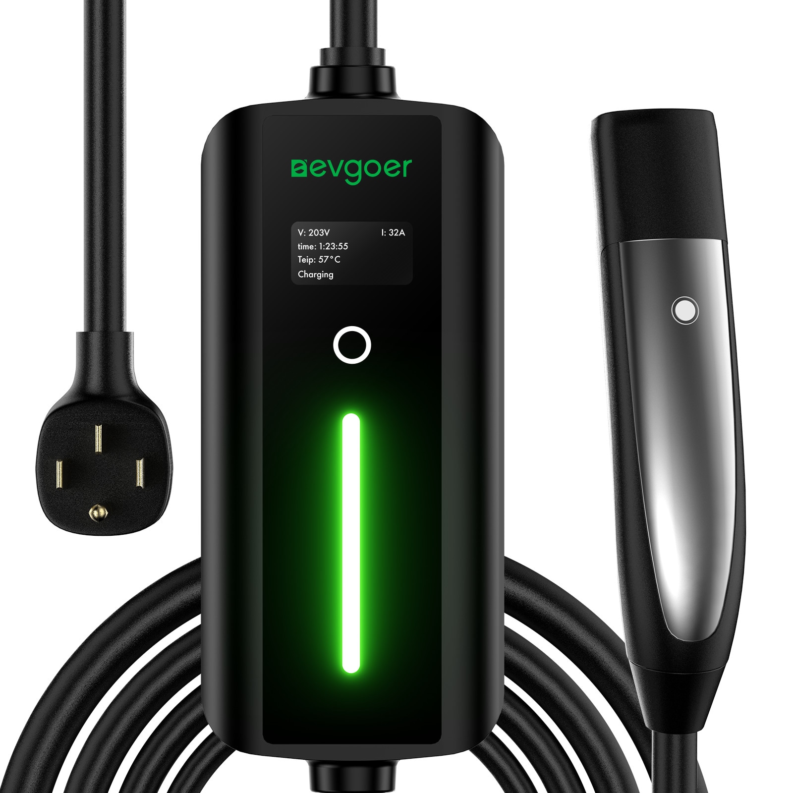 Estación de carga para vehículo eléctrico Phivve Nivel 2 NEMA 14-50p con conexión directa - hasta 32 amperios/ 240 voltios EV23-TP32