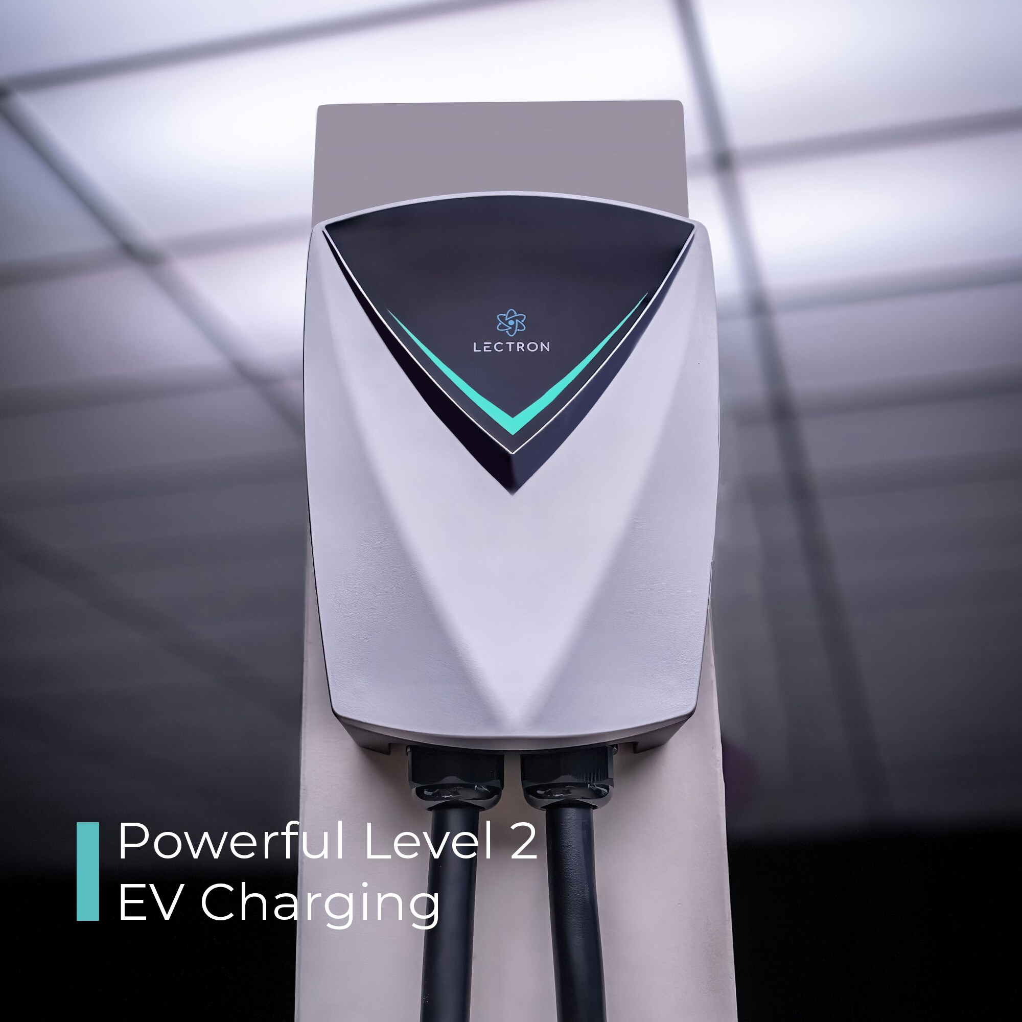 Estación de carga para vehículos eléctricos Lectron Nivel 2 NEMA 14-50p - hasta 48 Amperios/ 240 Voltios con cable de 16 pies