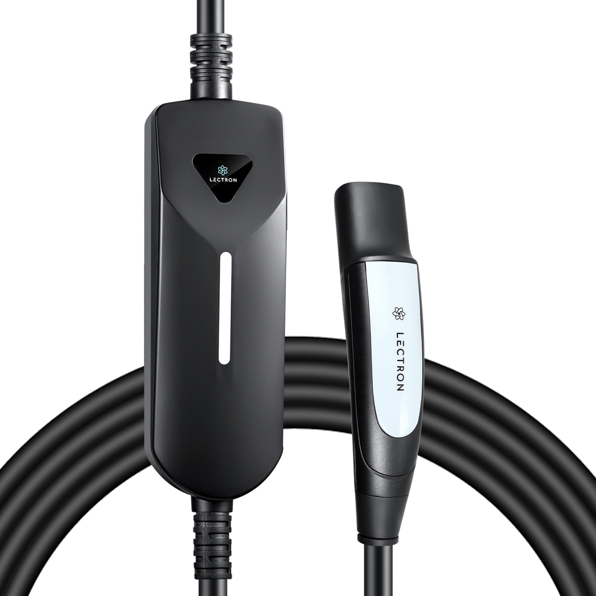 Cargador portátil para vehículos eléctricos Lectron Tesla NACS nivel 1 y nivel 2 con enchufe NEMA 5-15p/14-50p - Estación de carga para vehículos eléctricos EV con cable de 16 pies hasta 40 amperios/240 voltios.