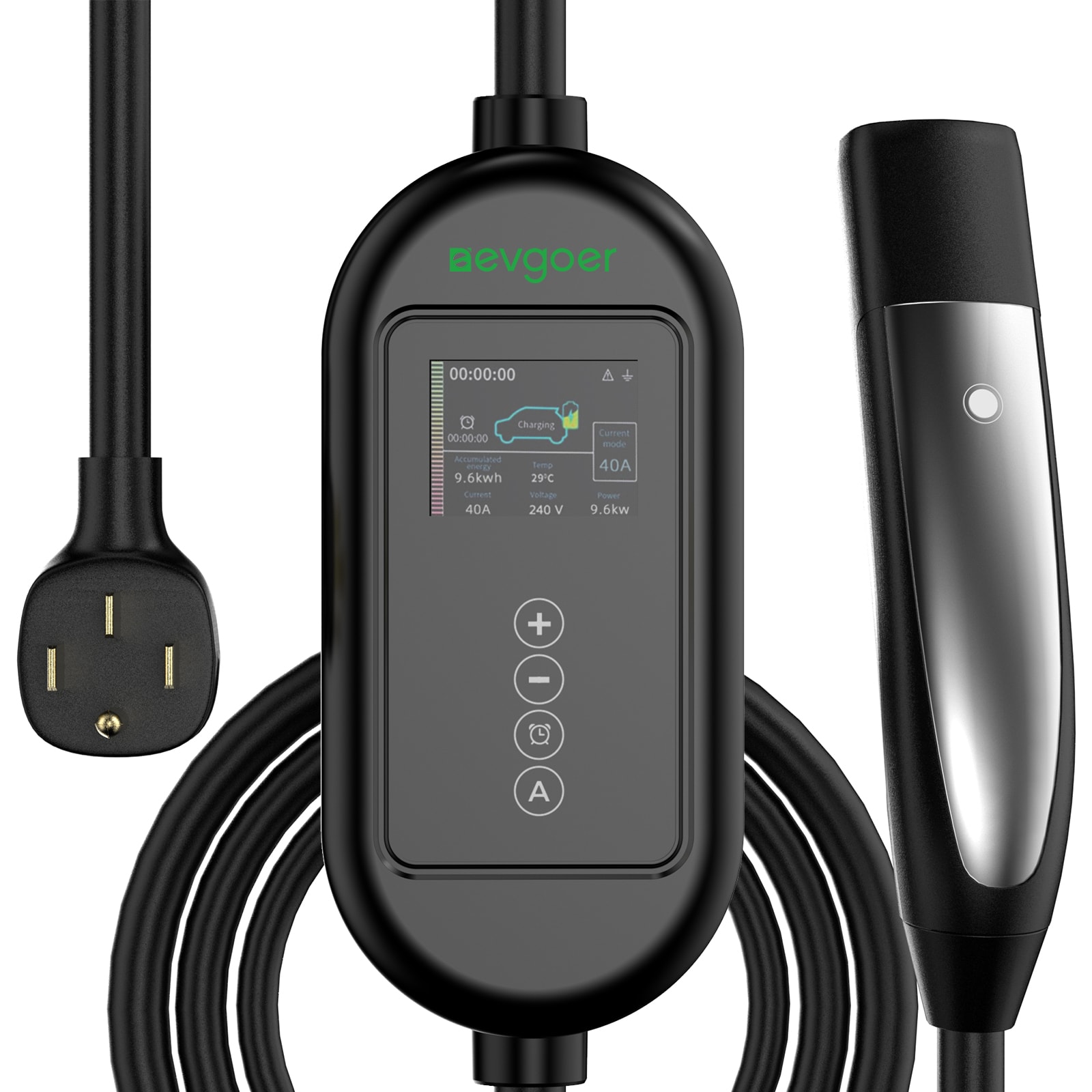 Estación de carga para vehículos eléctricos Nivel 2 con cableado duro NEMA 14-50p: hasta 40 Amperios/ 240 Voltios EV23-TP40