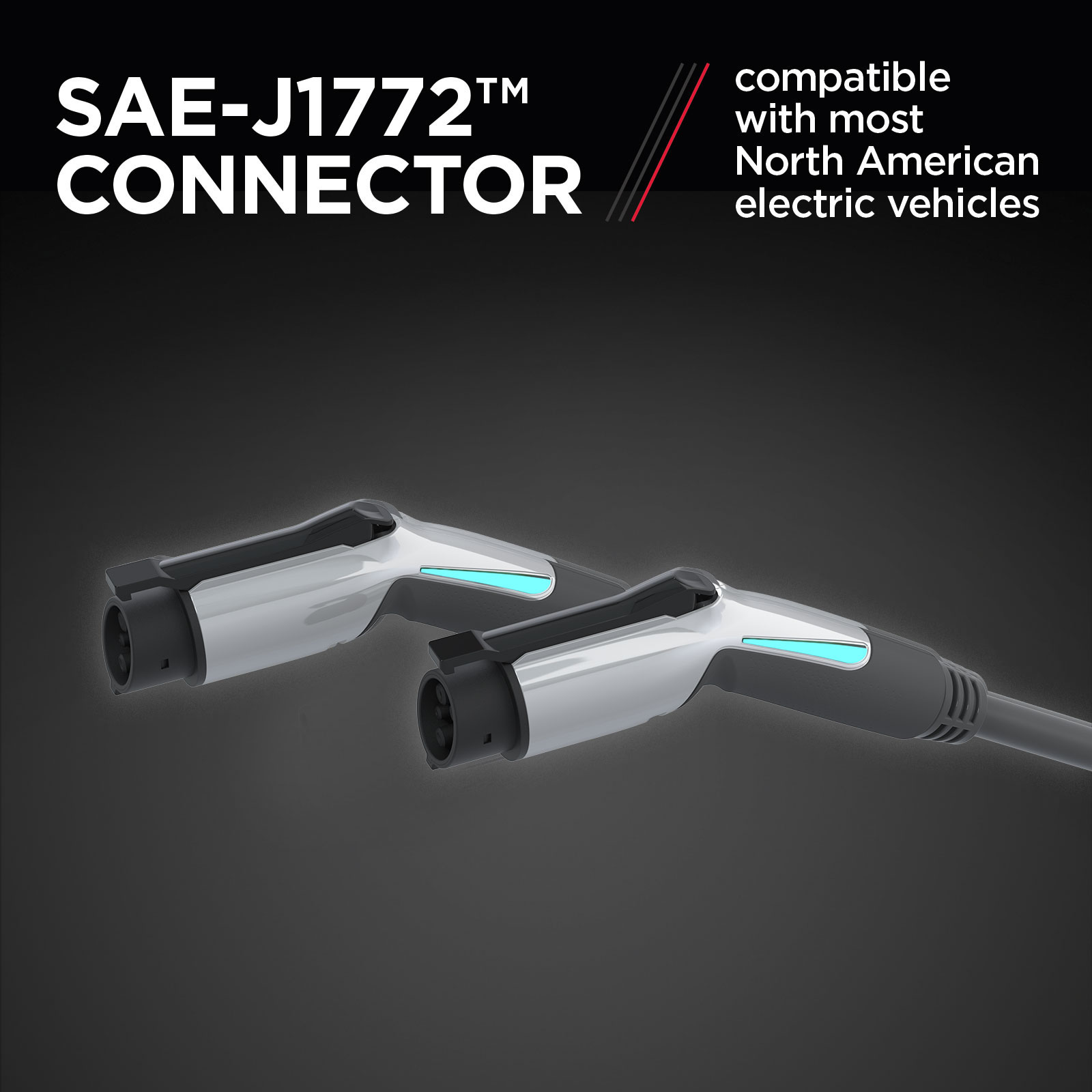 Estación de carga para vehículos eléctricos EVSERIES Nivel 2 con conector NEMA 14-50p - hasta 50 amperios/240 voltios con cable de 25 pies SEV1600P1450
