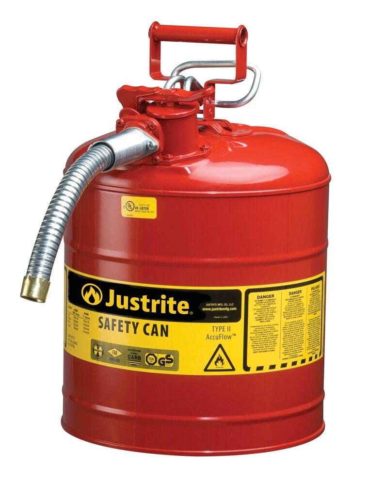 Lata de gasolina de acero Alloy de 5 galones de Justrite 7250130