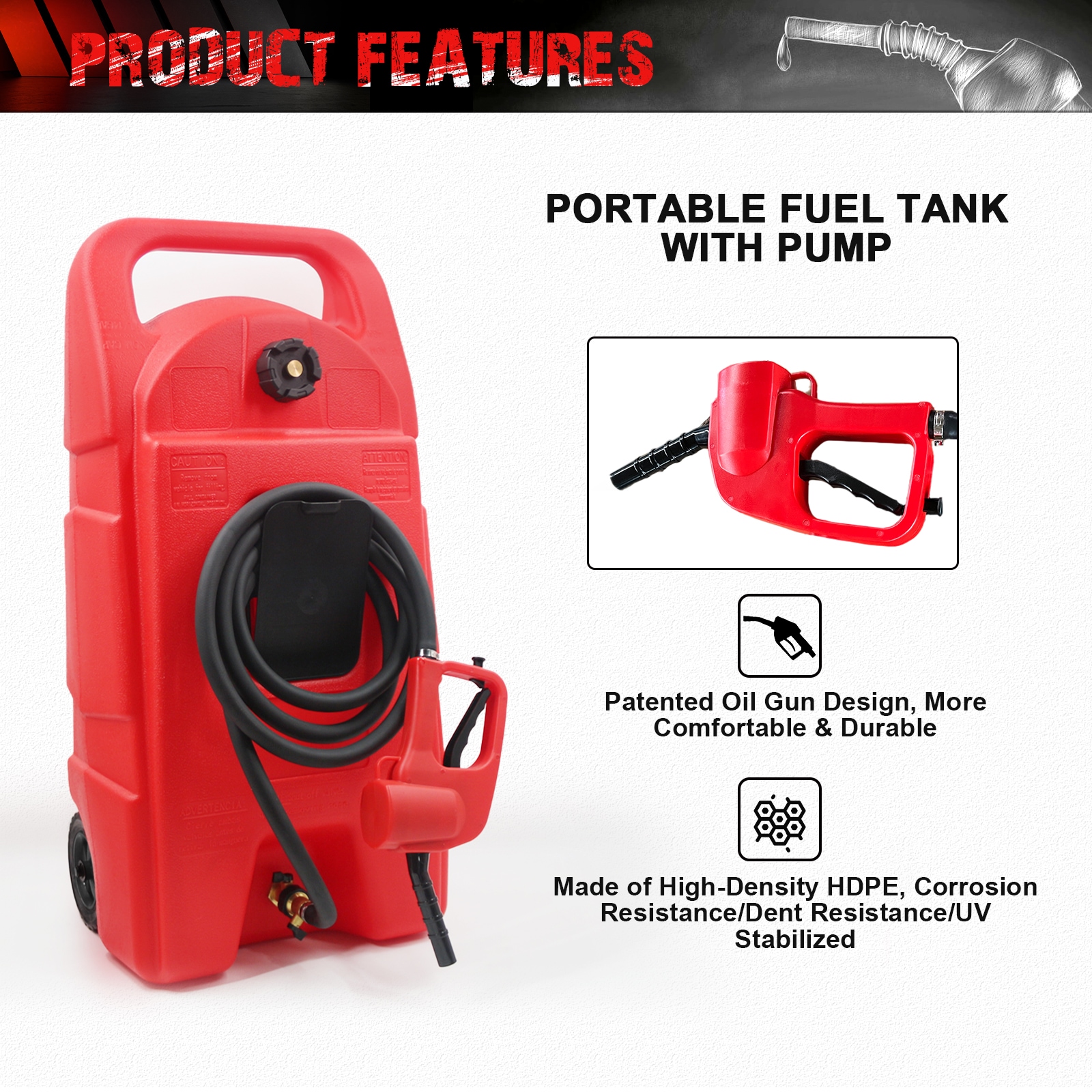 Garrafa de Gasolina de Plástico de 34 Galones Kahomvis CHERY-QP214-97