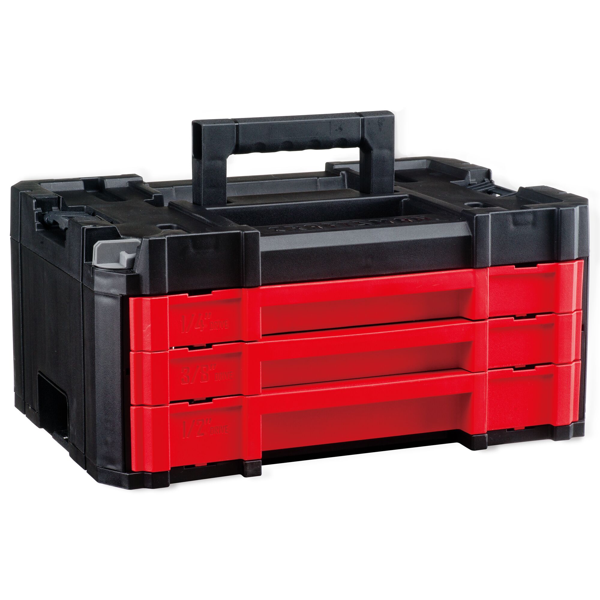 Juego de herramientas mecánicas CRAFTSMAN VERSASTACK de 230 piezas estándar (SAE) y métricas cromadas pulidas con estuche rígido - CMMT45306