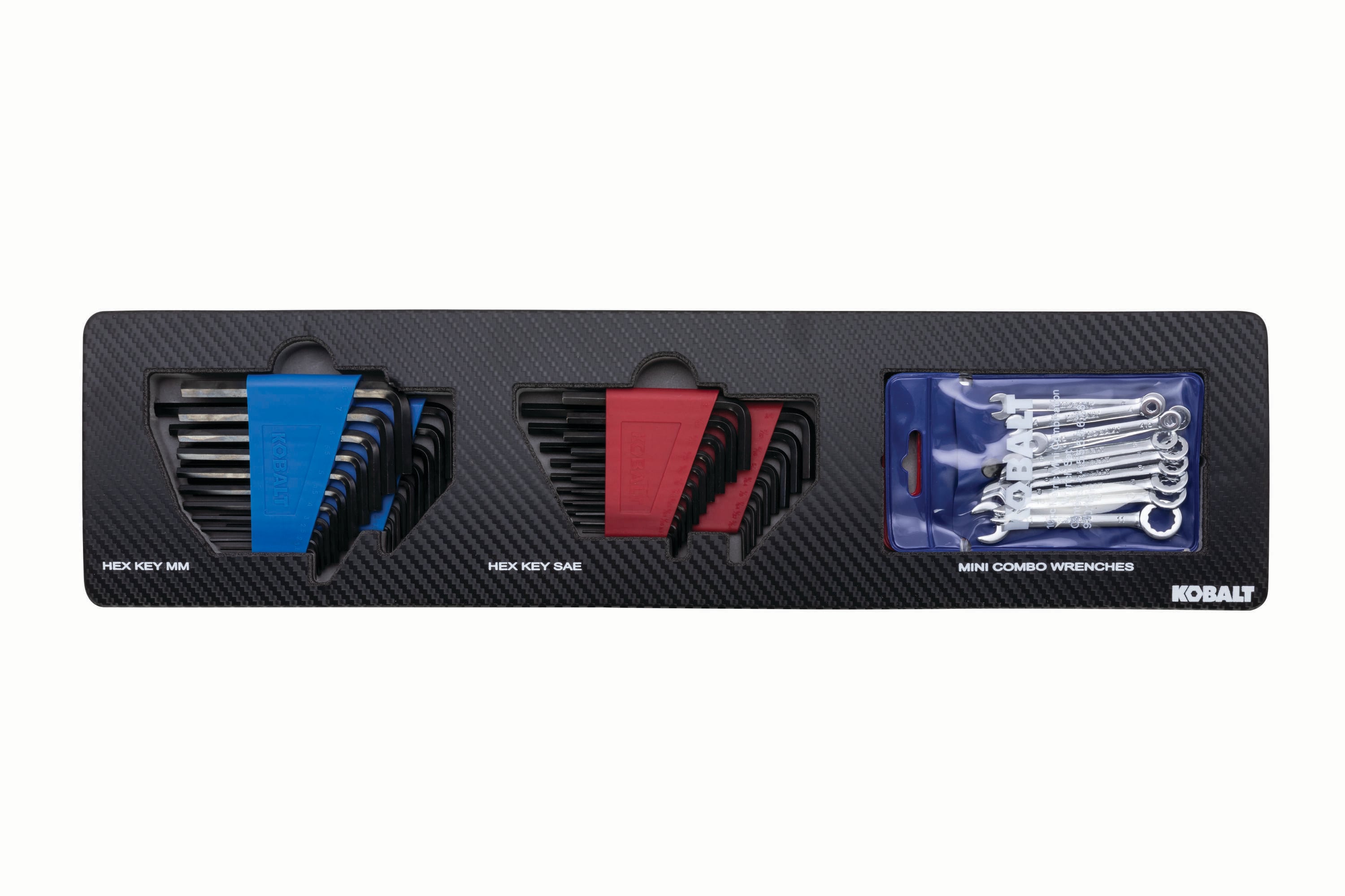 Juego de Herramientas Mecánicas Kobalt de 300 piezas en pulgadas y métricas, cromado pulido (sin estuche) 80736