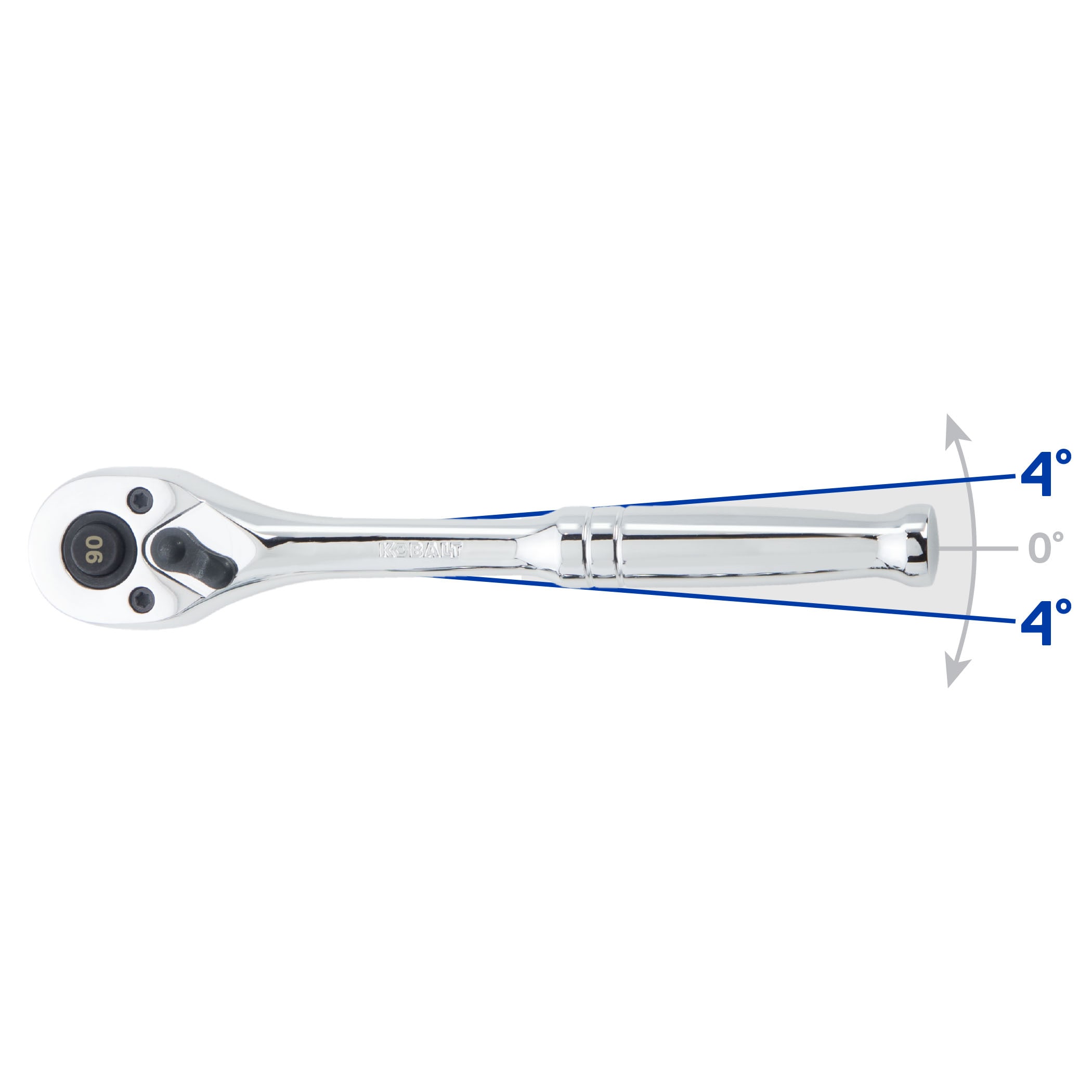 Set de herramientas mecánicas Kobalt de 154 piezas estándar (SAE) y métricas en cromo pulido con estuche resistente 86755