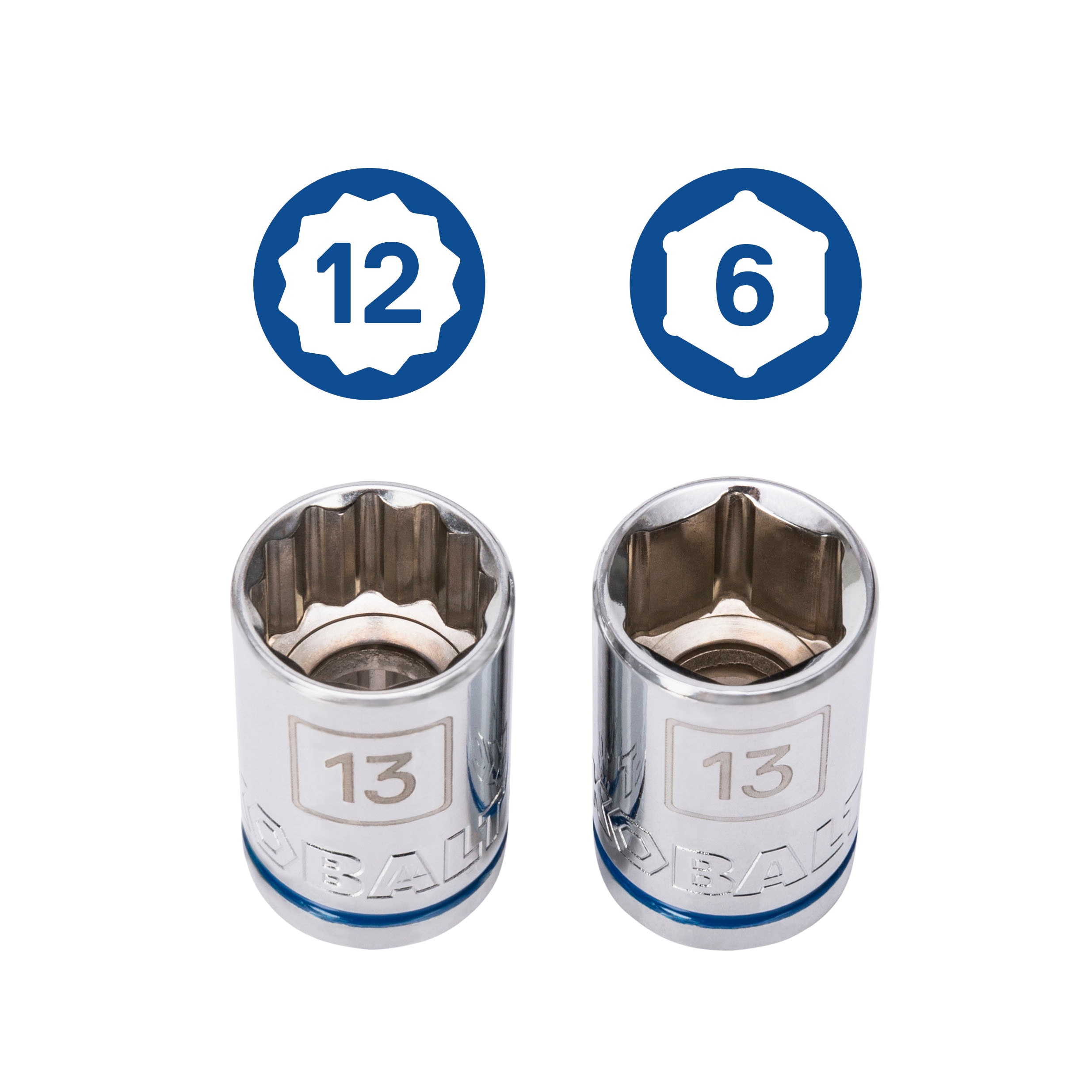 Set de herramientas mecánicas Kobalt de 154 piezas estándar (SAE) y métricas en cromo pulido con estuche resistente 86755