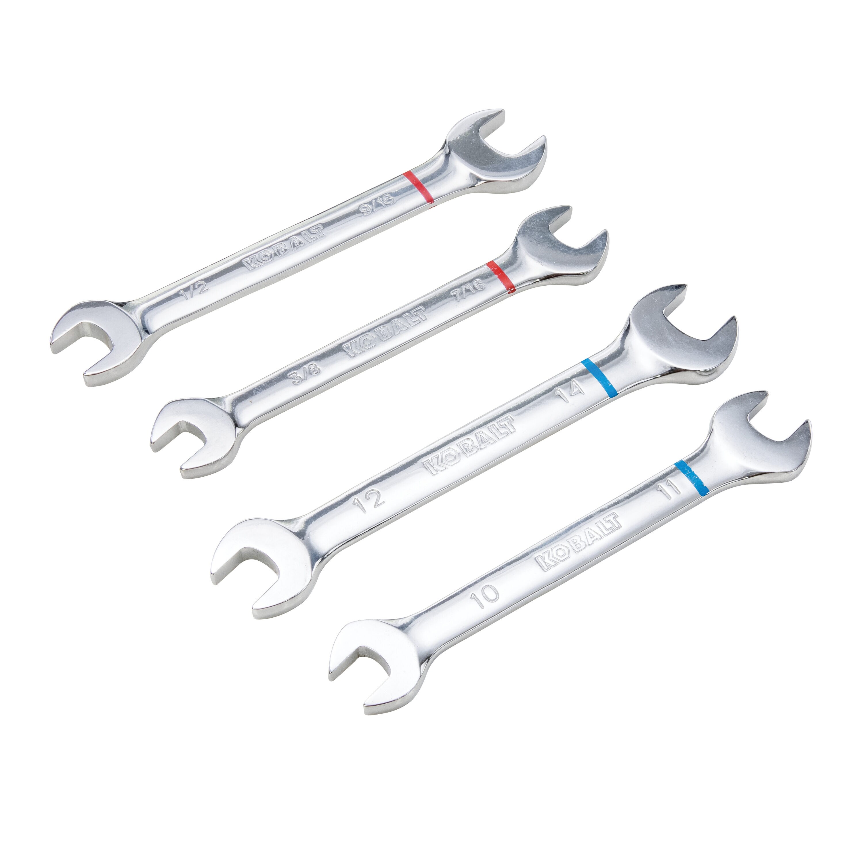 Set de herramientas mecánicas Kobalt de 154 piezas estándar (SAE) y métricas en cromo pulido con estuche resistente 86755